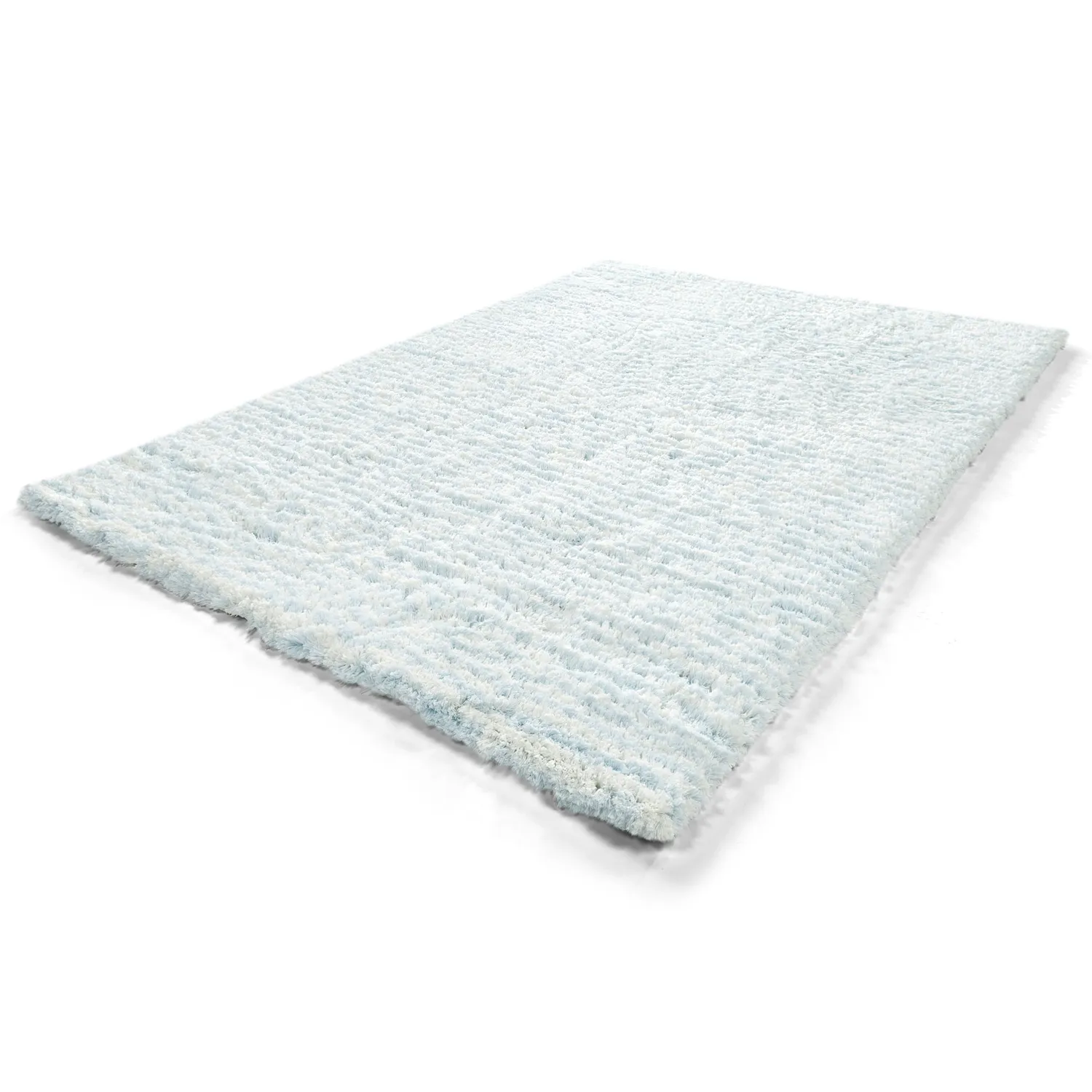 Tappeto A Pelo Lungo - Aden (azzurro/bianco)