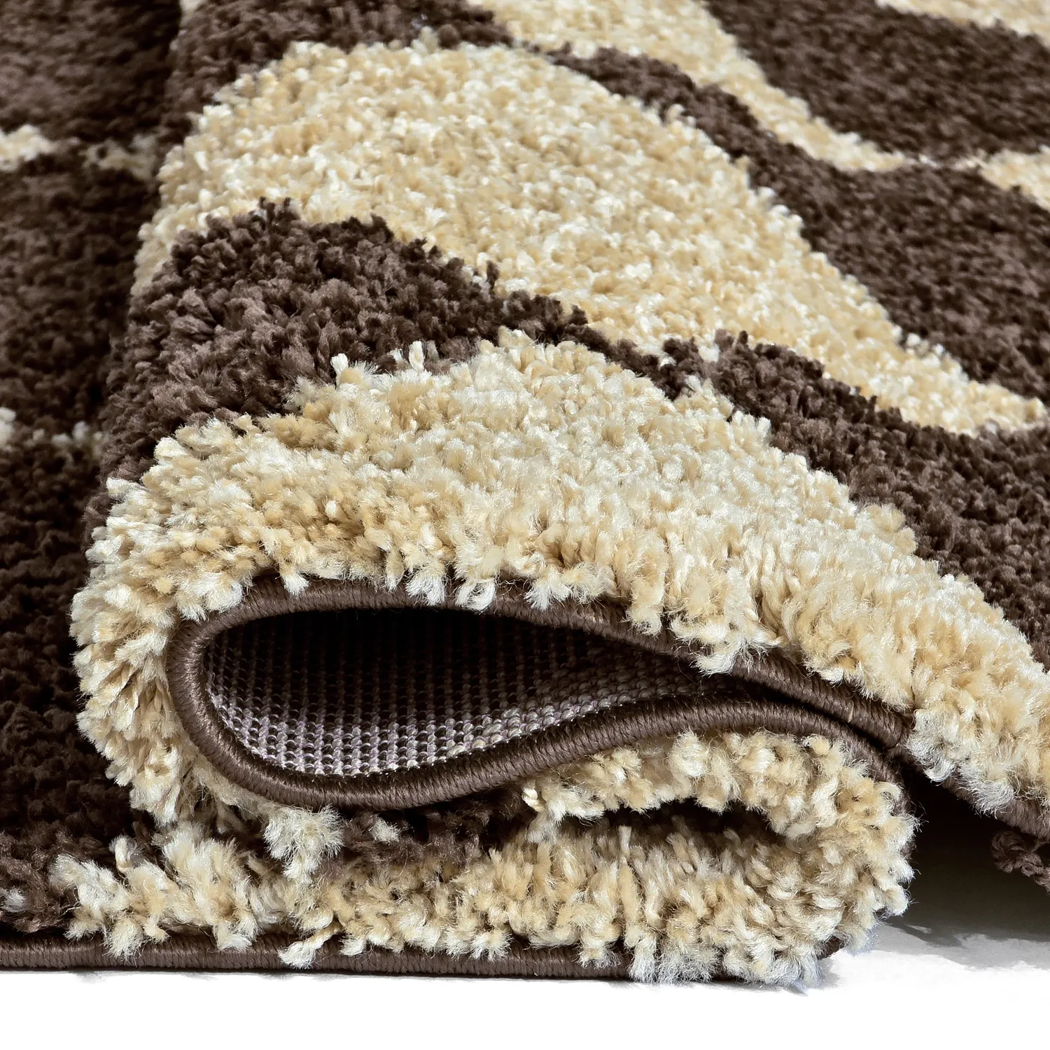 Tappeto A Pelo Lungo - Albi (marrone/beige)