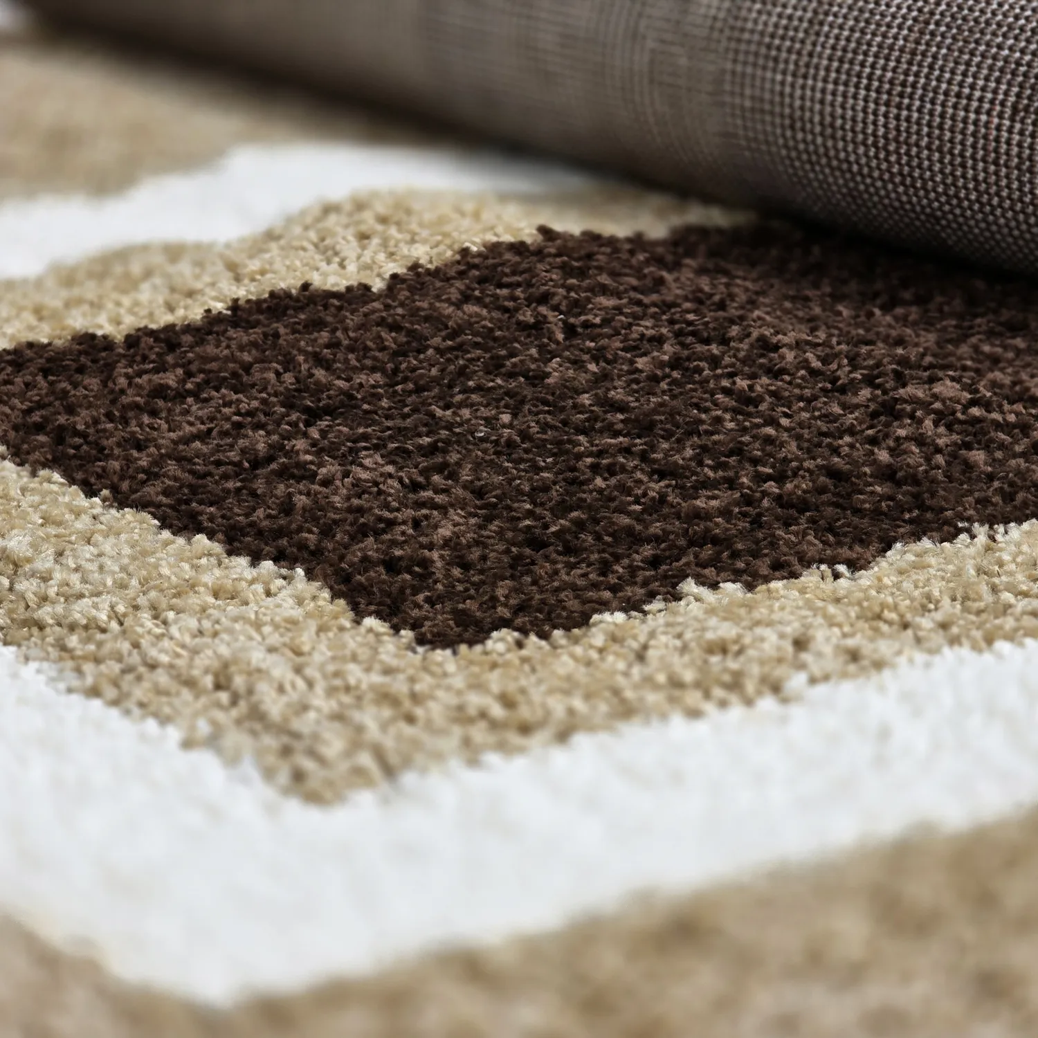 Tappeto A Pelo Lungo - Alsace (beige/bianco/marrone)