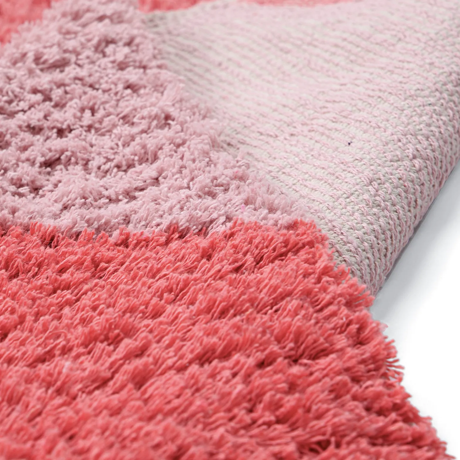 Tappeto A Pelo Lungo - Amira Natural Cotton Shaggy (rosa)