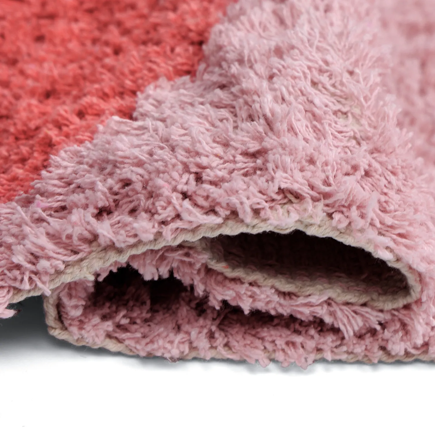 Tappeto A Pelo Lungo - Amira Natural Cotton Shaggy (rosa)