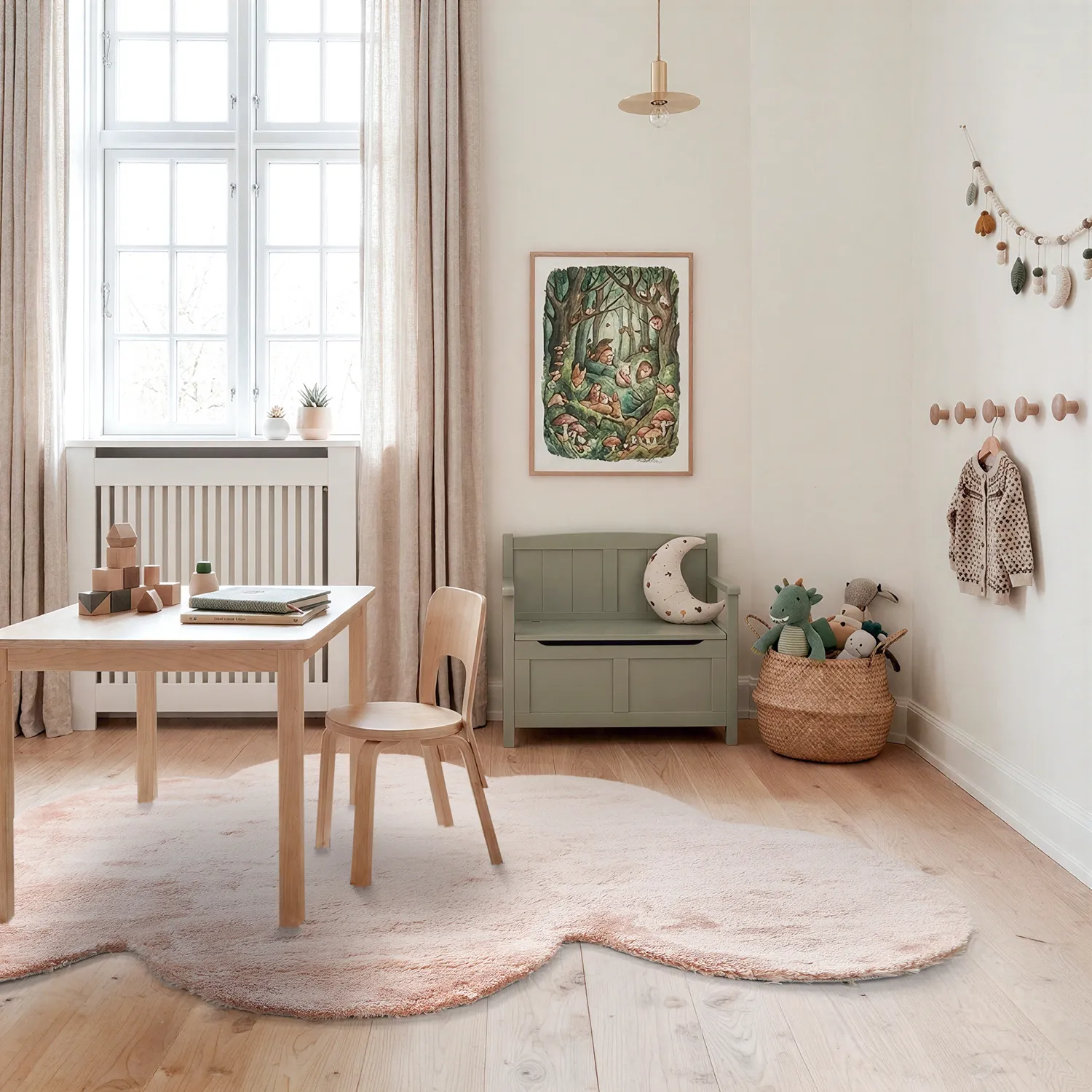 Tappeto per Bambini - Aranga Super Soft Cloud (rosa)