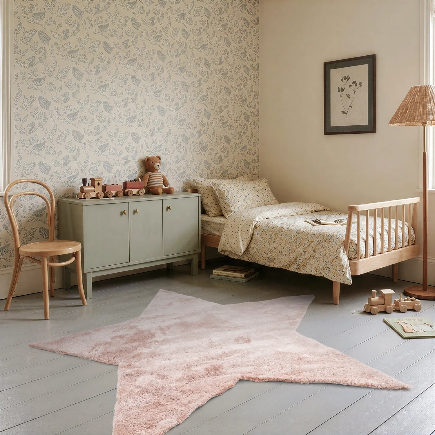 Tappeto per Bambini - Aranga Super Soft Star (rosa)