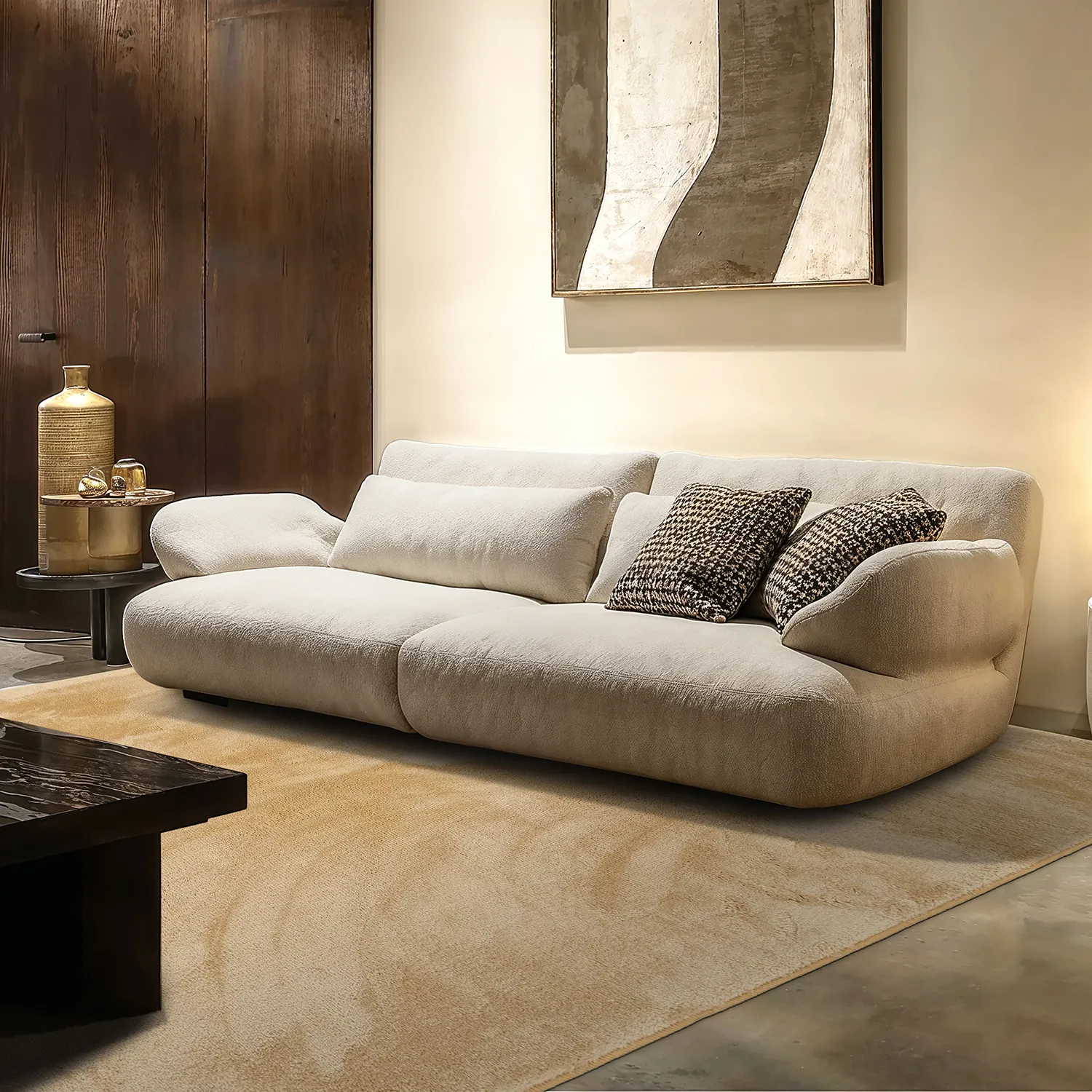 Tappeto A Pelo Lungo - Aranga Super Soft Fur (beige scuro)