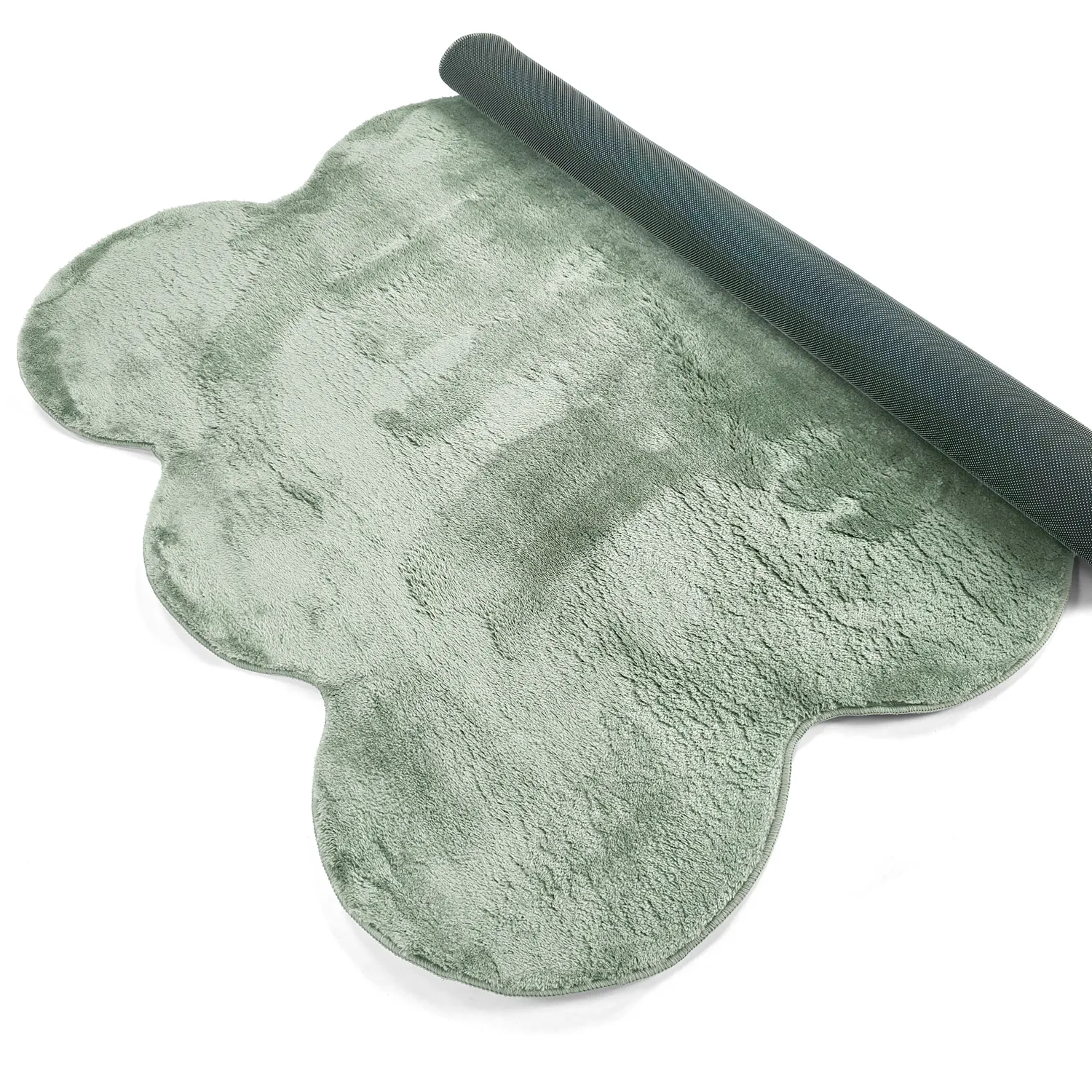 Tappeto shaggy ondulato - Aranga Super Soft Fur (verde)