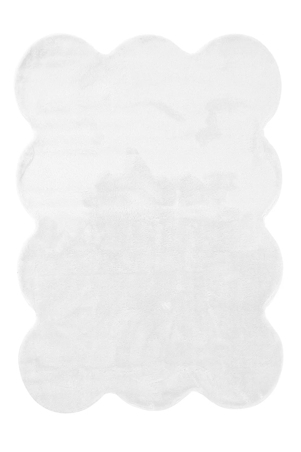 Tappeto shaggy ondulato - Aranga Super Soft Fur (bianco)