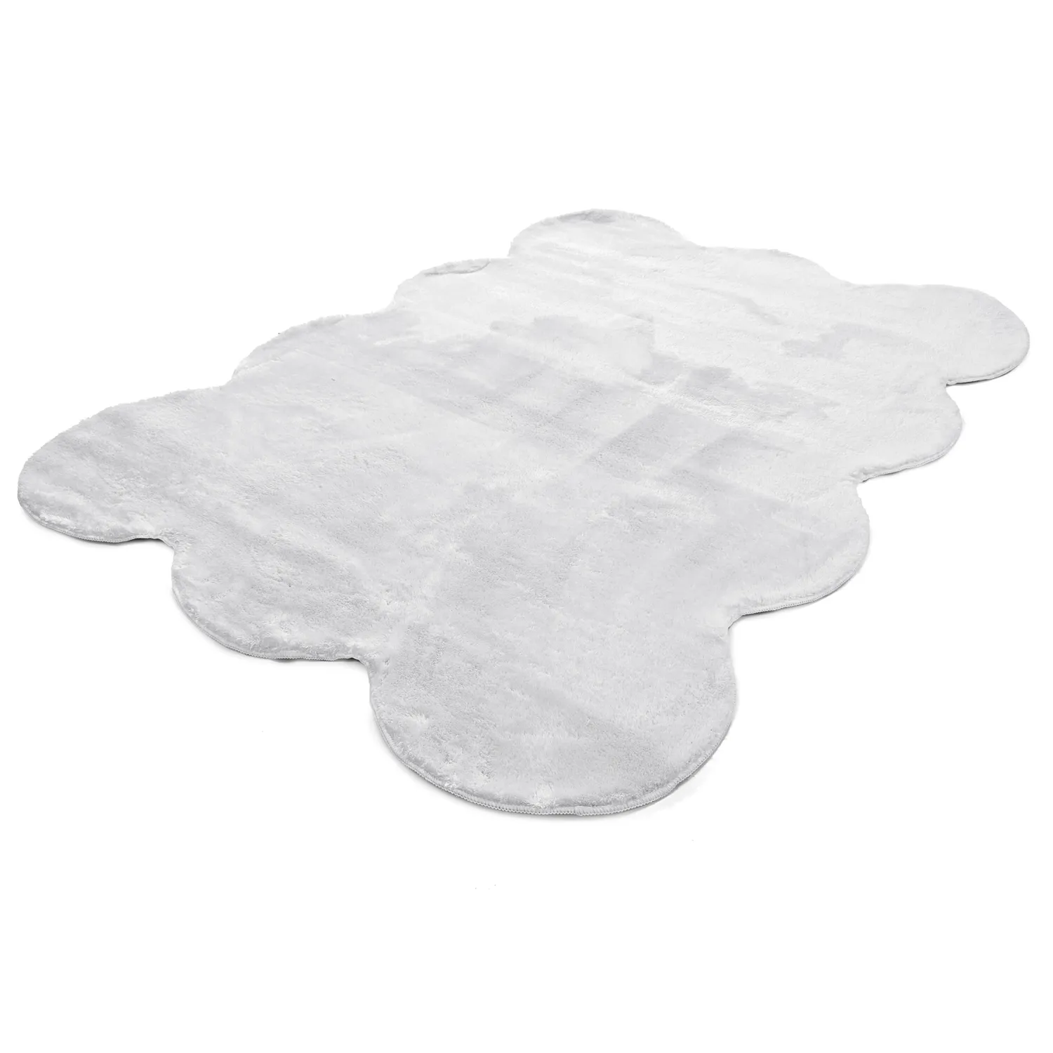 Tappeto shaggy ondulato - Aranga Super Soft Fur (bianco)