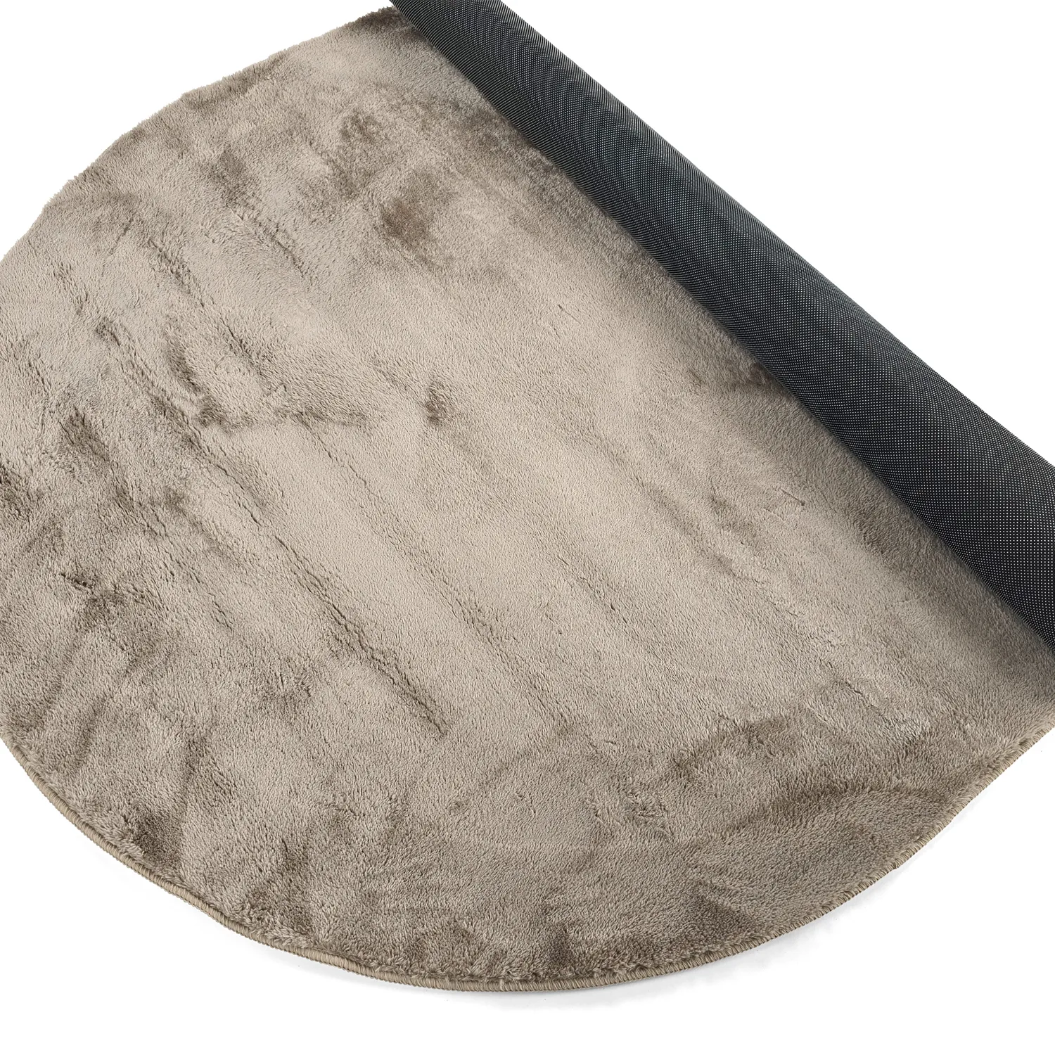Tappeto shaggy ovale - Aranga Super Soft Fur (marrone)