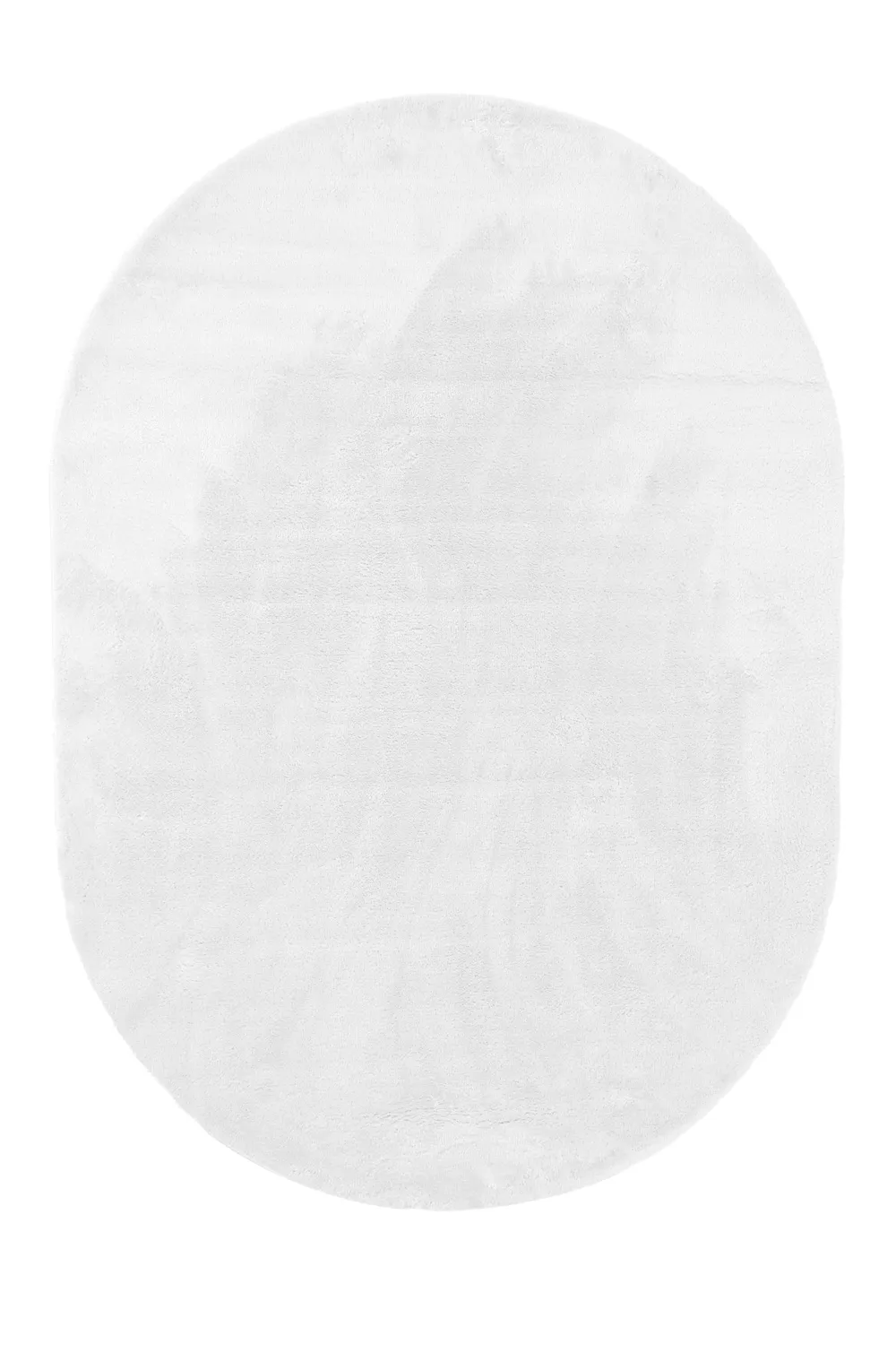 Tappeto shaggy ovale - Aranga Super Soft Fur (bianco)