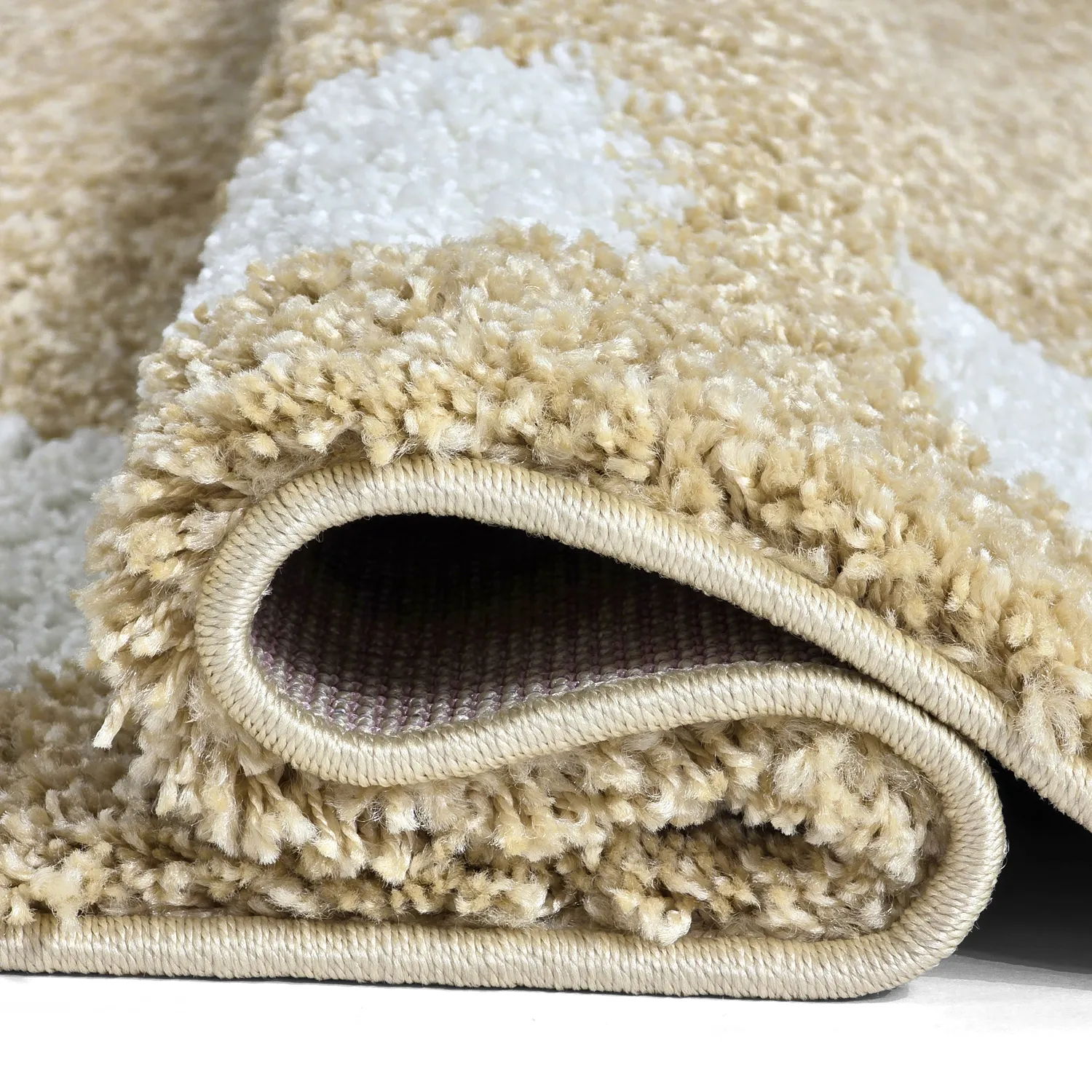 Tappeto A Pelo Lungo - Asilah (beige/bianco)