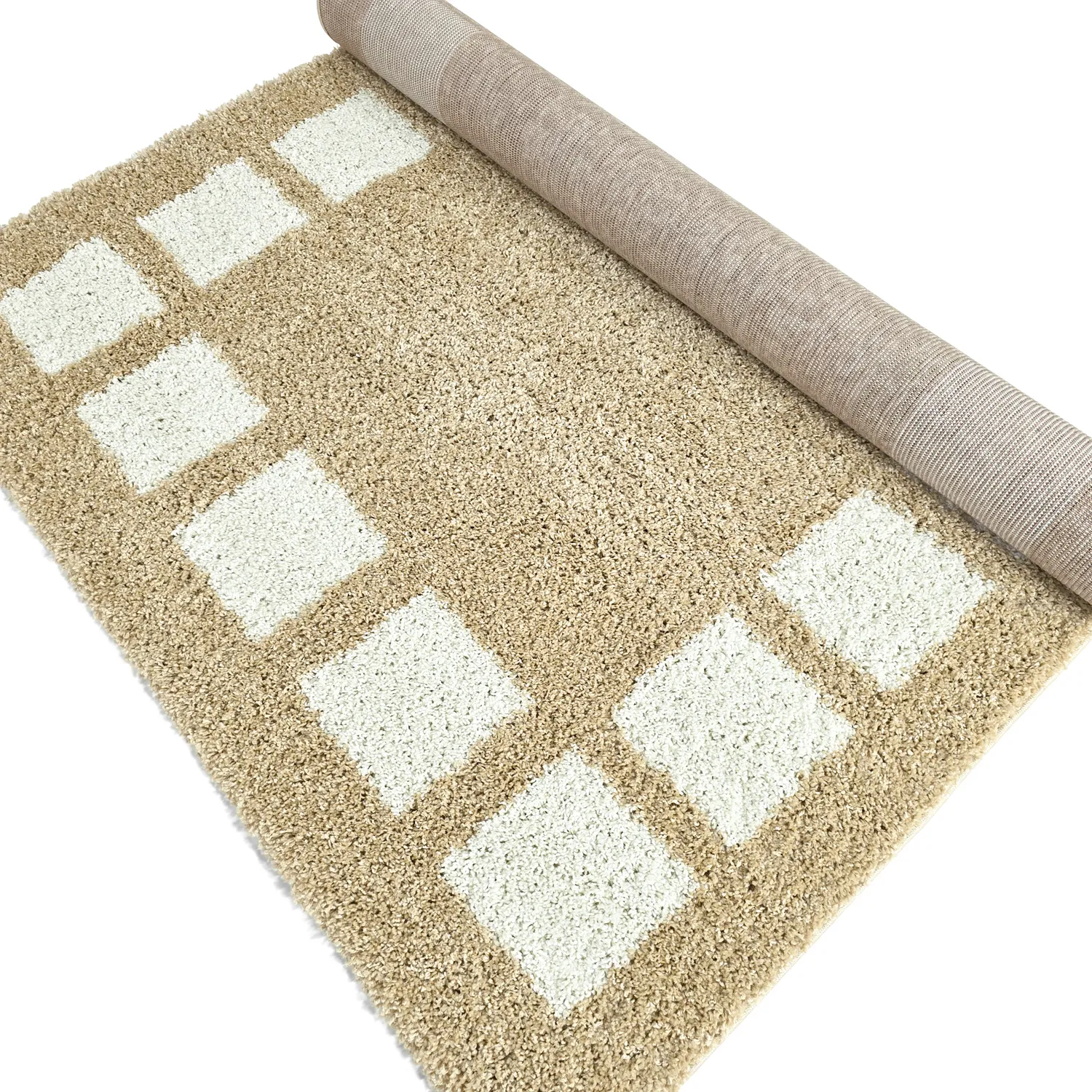 Tappeto A Pelo Lungo - Asilah (beige/bianco)