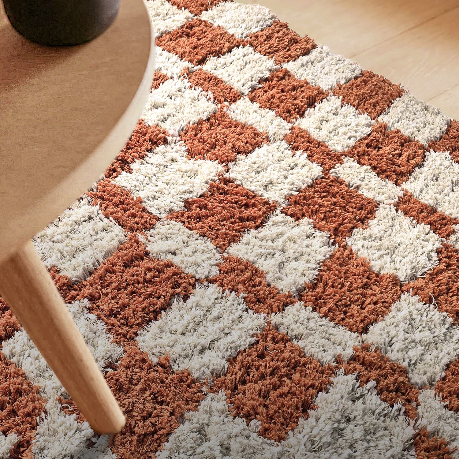 Tappeto A Pelo Lungo - Atrani Natural Cotton Shaggy (arancia)