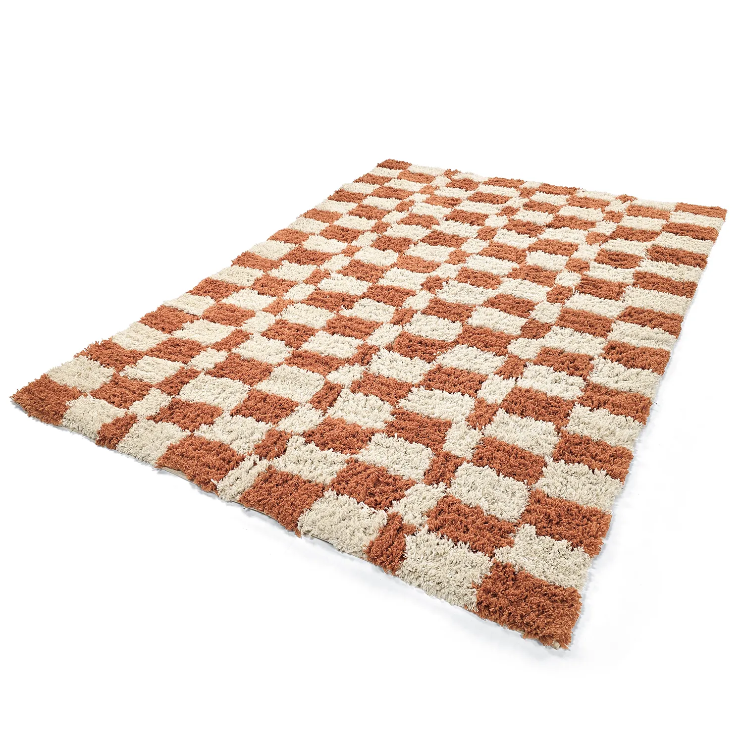 Tappeto A Pelo Lungo - Atrani Natural Cotton Shaggy (arancia)