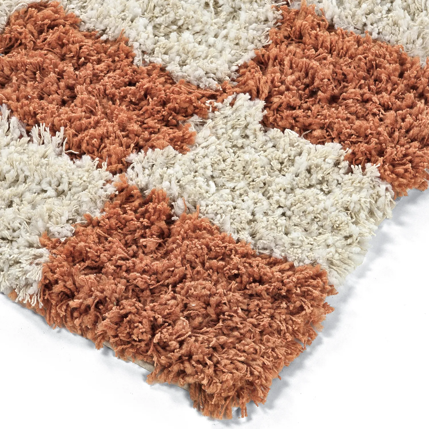 Tappeto A Pelo Lungo - Atrani Natural Cotton Shaggy (arancia)