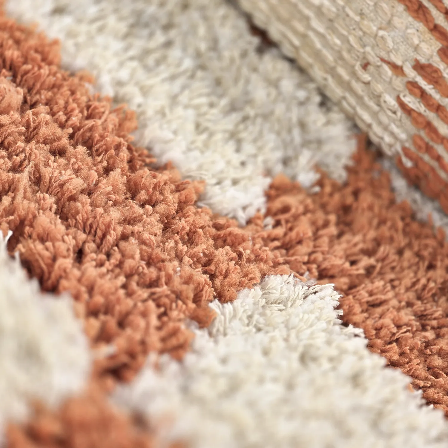 Tappeto A Pelo Lungo - Atrani Natural Cotton Shaggy (arancia)