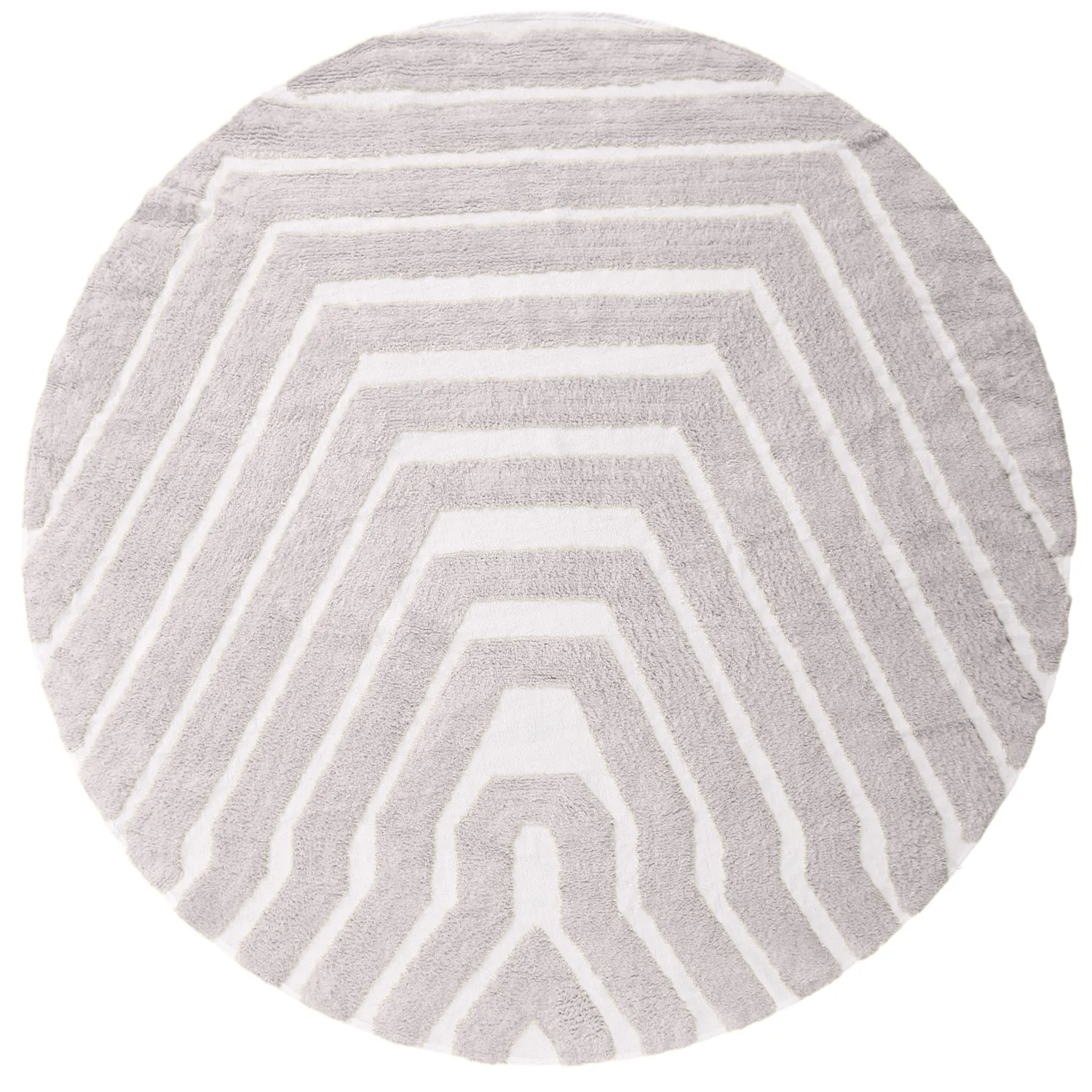 Tappeto rotondo - Callista Natural Cotton Shaggy (tortora)