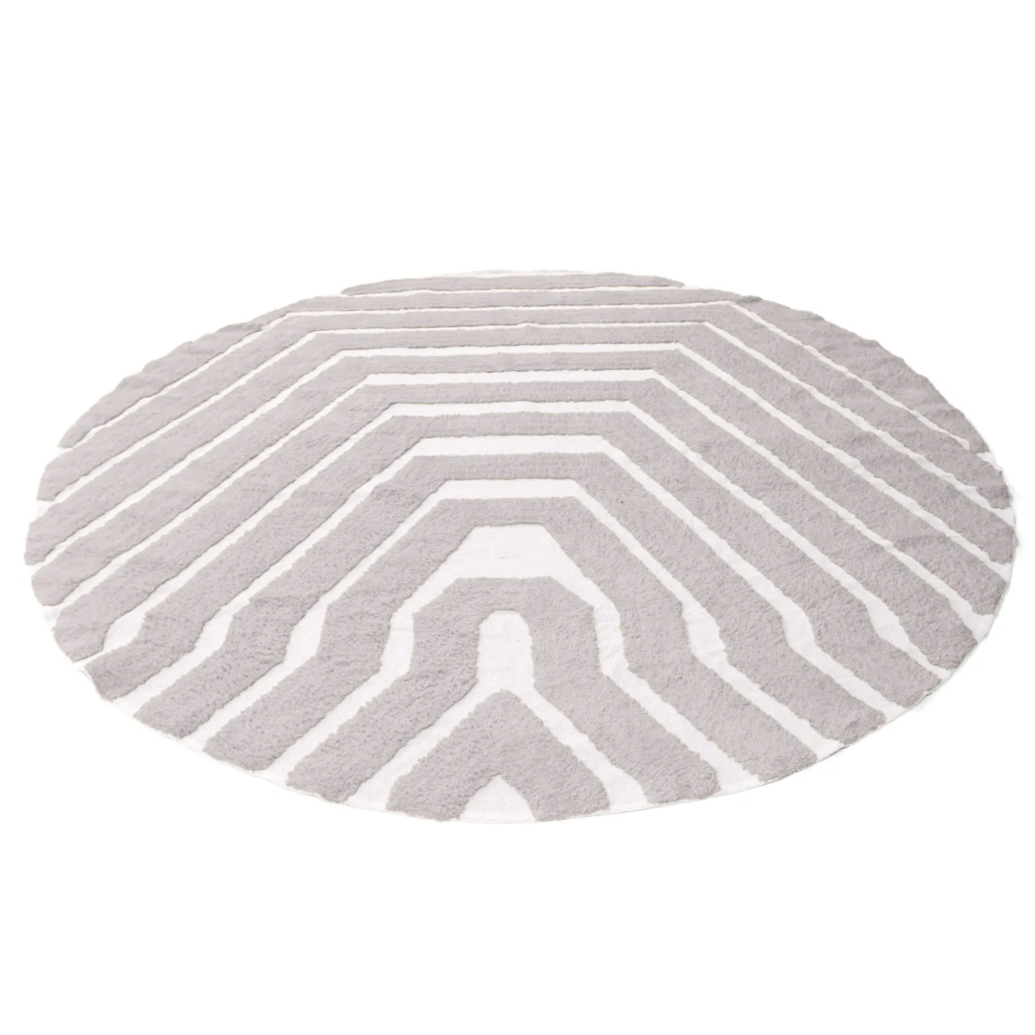 Tappeto rotondo - Callista Natural Cotton Shaggy (tortora)