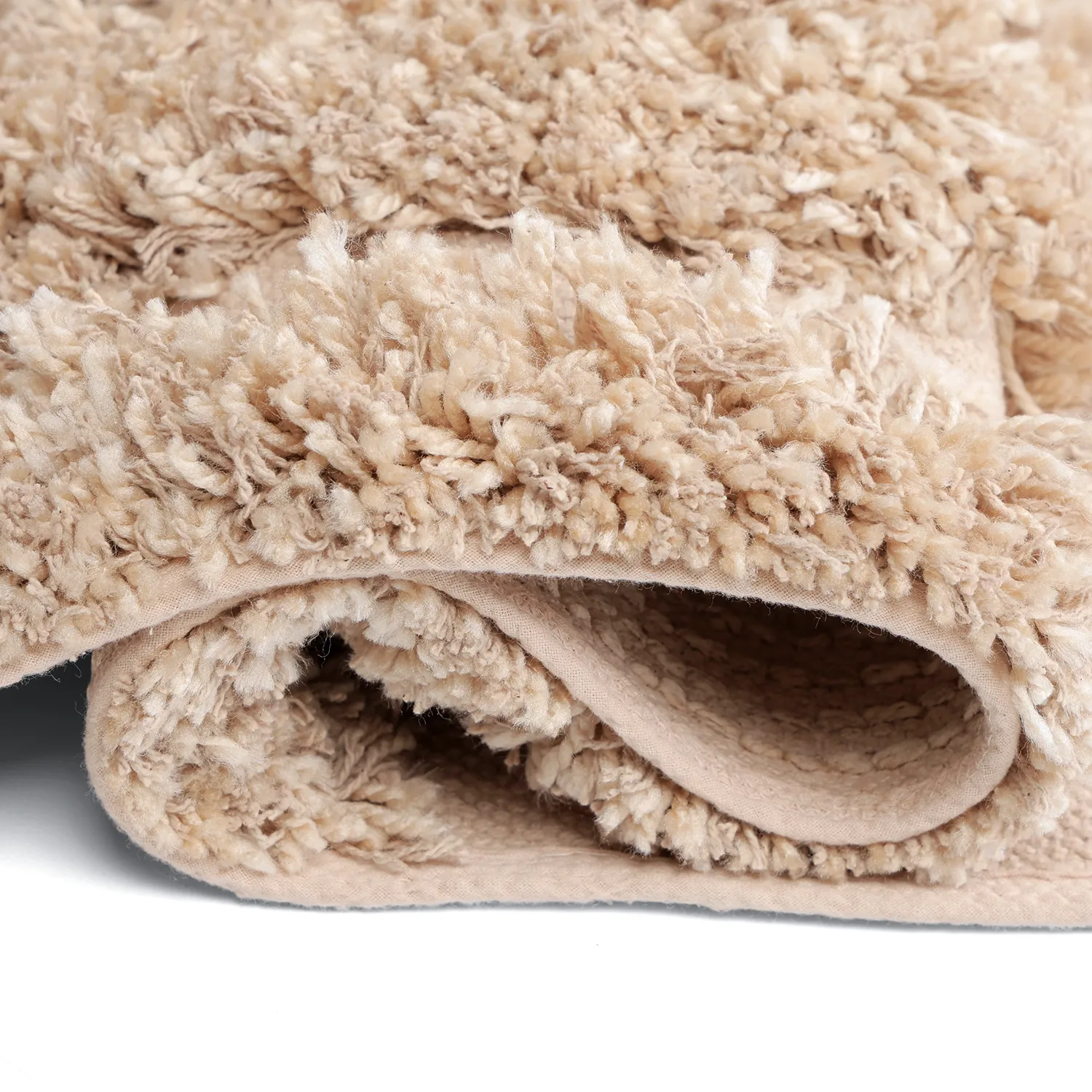 Tappeto A Pelo Lungo - Cazorla Natural Cotton Shaggy (beige)