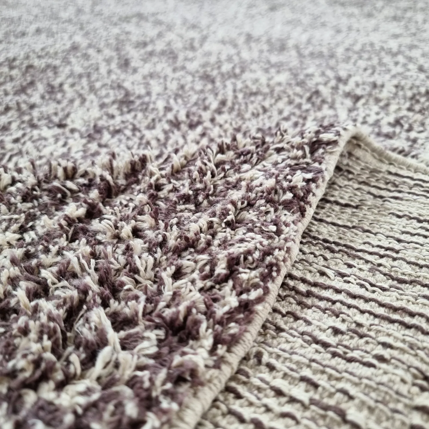 Tappeto A Pelo Lungo - Celina Natural Cotton Shaggy (beige/marrone)