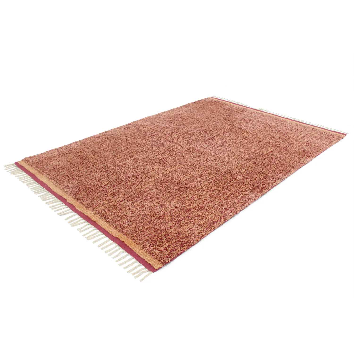 Tappeto A Pelo Lungo - Celina Natural Cotton Shaggy (rosso)