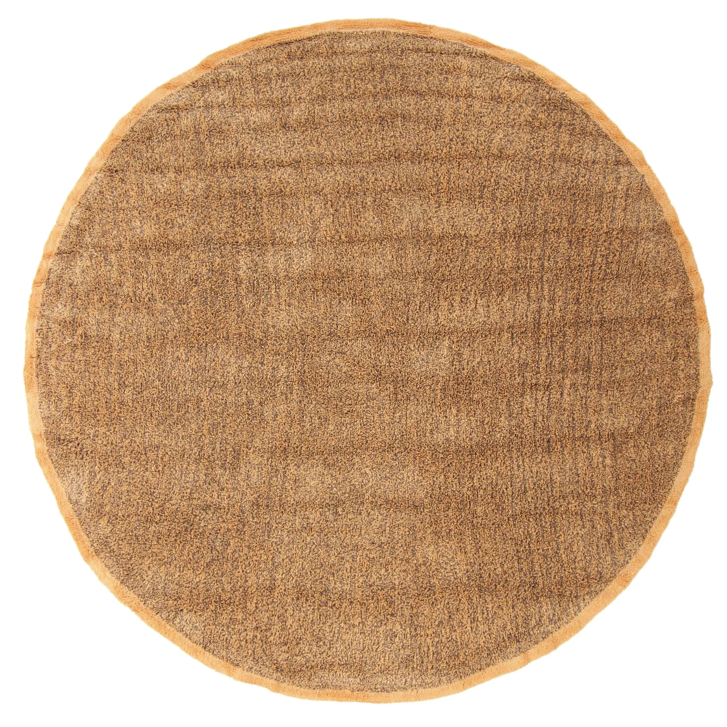 Tappeto rotondo - Celina Natural Cotton Shaggy (marrone/arancia)
