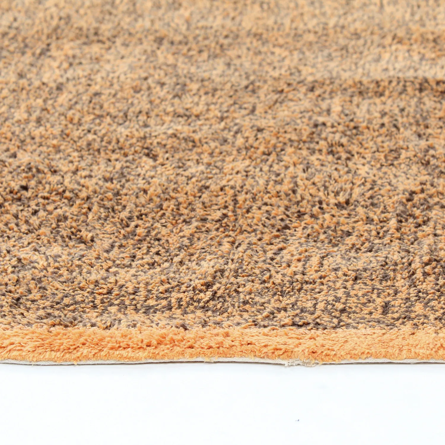 Tappeto rotondo - Celina Natural Cotton Shaggy (marrone/arancia)