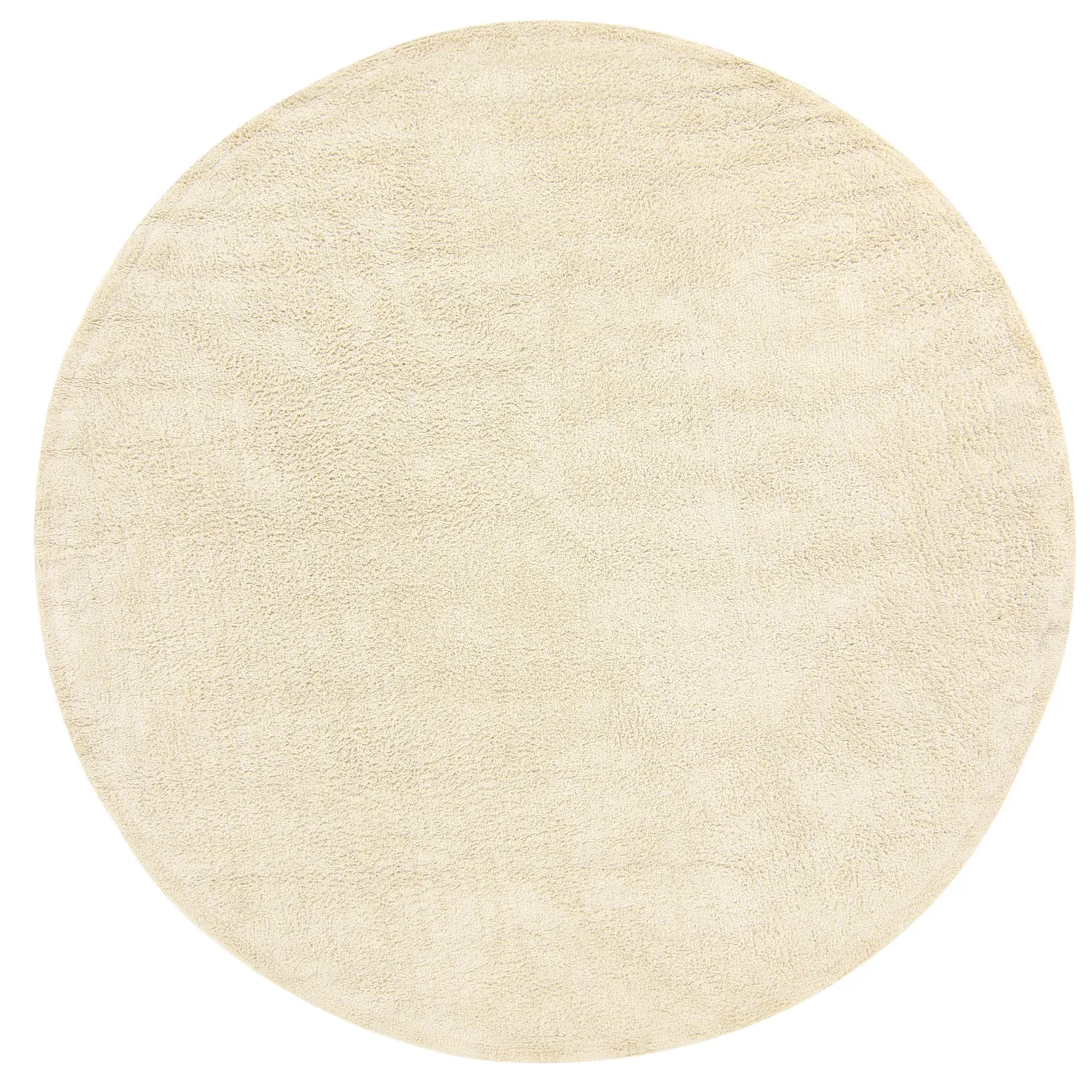 Tappeto rotondo - Celina Natural Cotton Shaggy (bianco sporco/beige)
