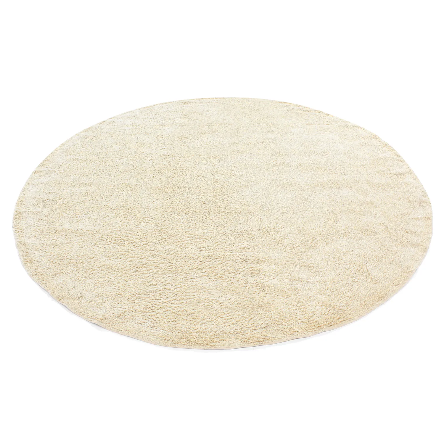 Tappeto rotondo - Celina Natural Cotton Shaggy (bianco sporco/beige)