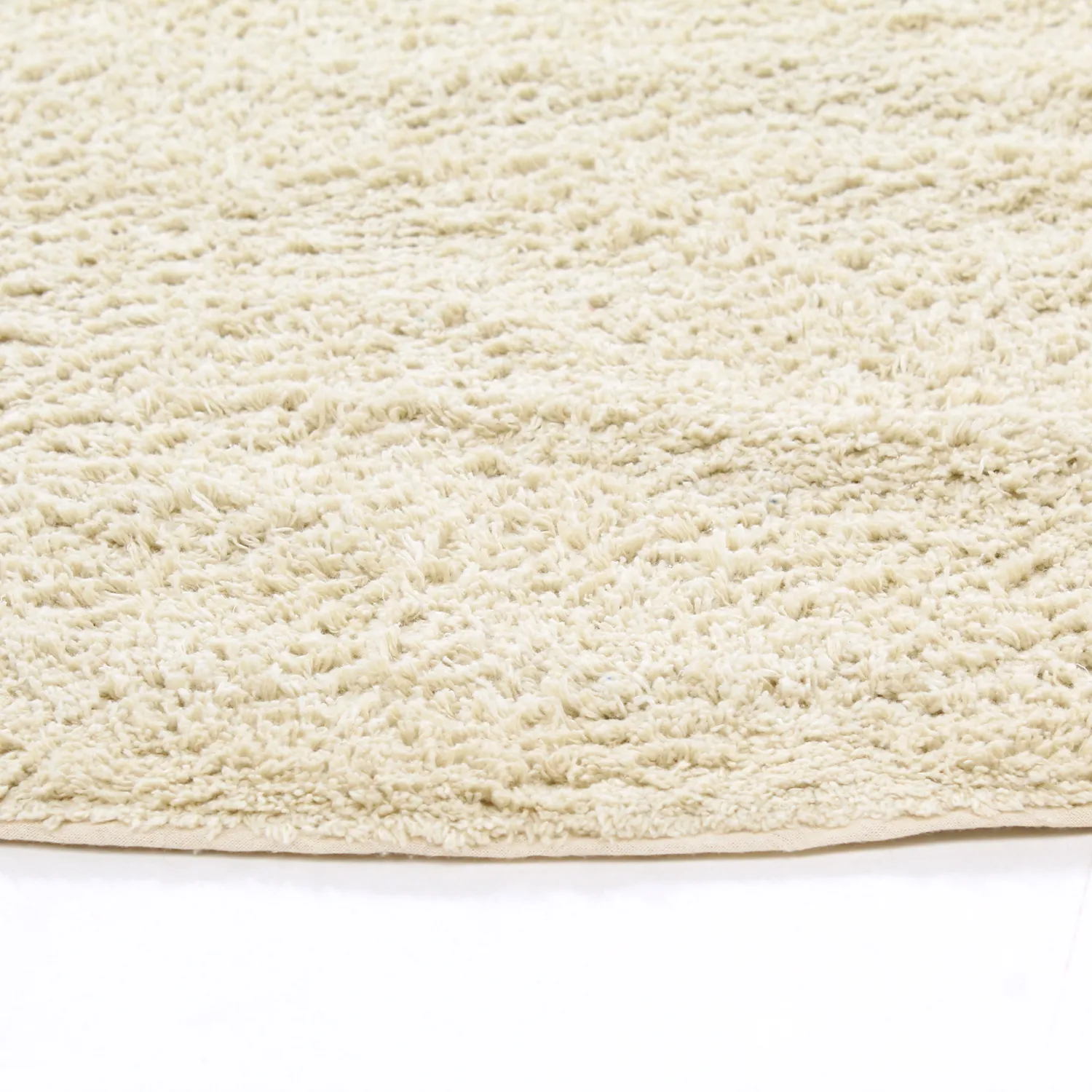 Tappeto rotondo - Celina Natural Cotton Shaggy (bianco sporco/beige)