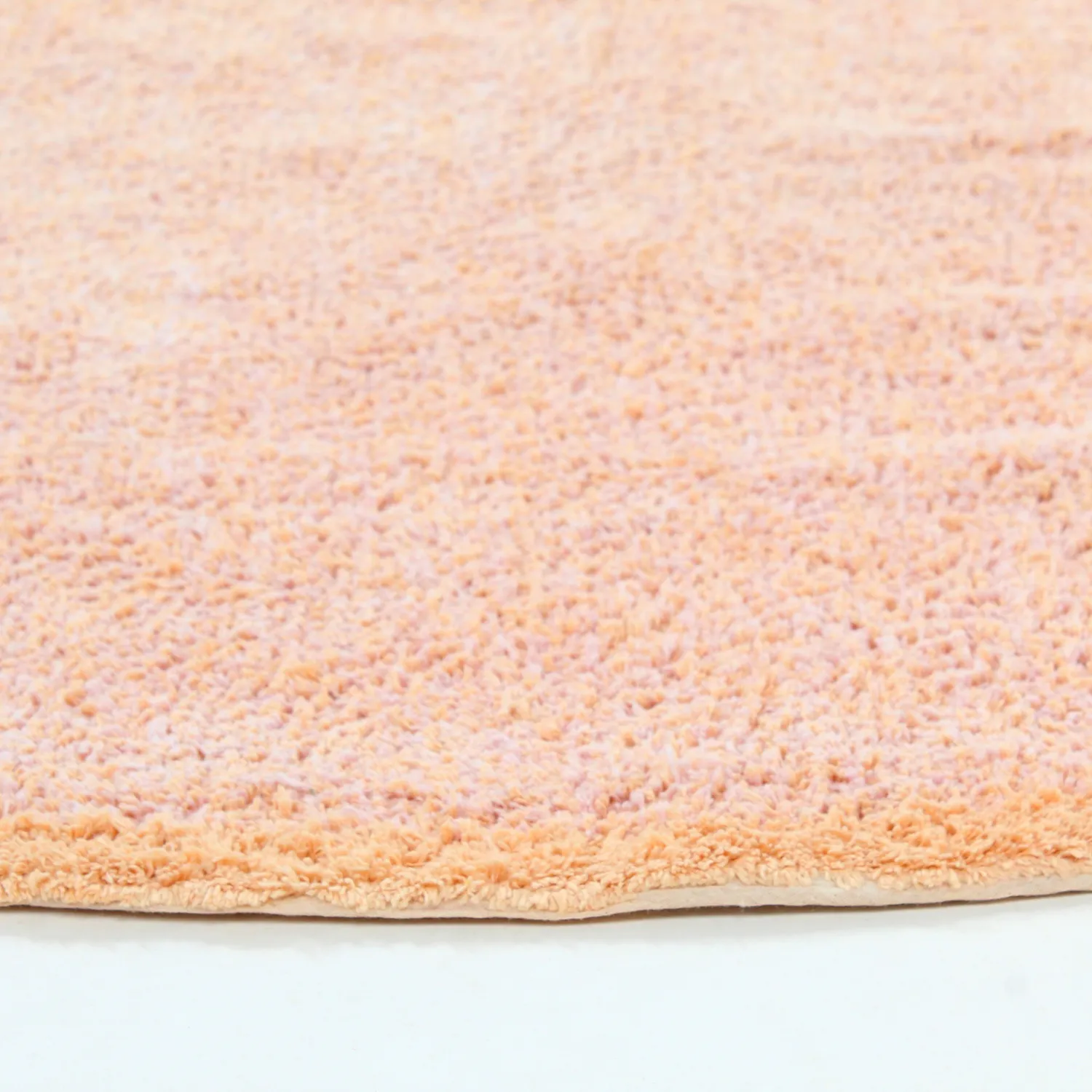 Tappeto rotondo - Celina Natural Cotton Shaggy (rosa/beige)