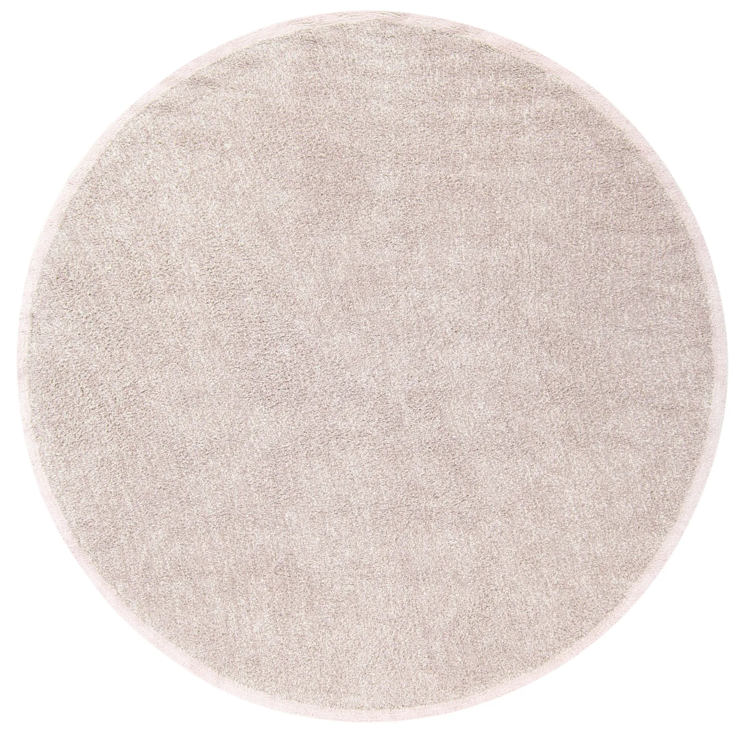Tappeto rotondo - Celina Natural Cotton Shaggy (tortora/lavanda)