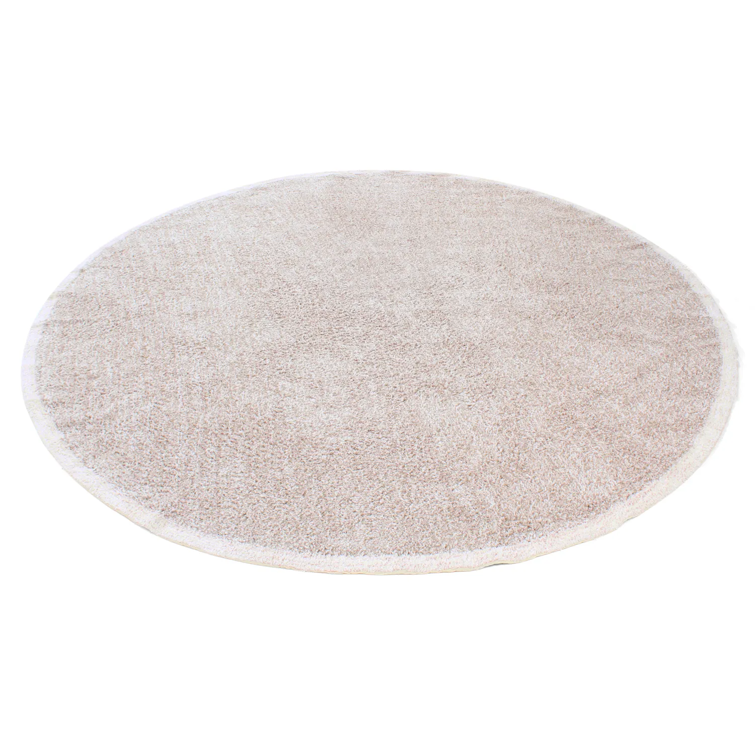 Tappeto rotondo - Celina Natural Cotton Shaggy (tortora/lavanda)