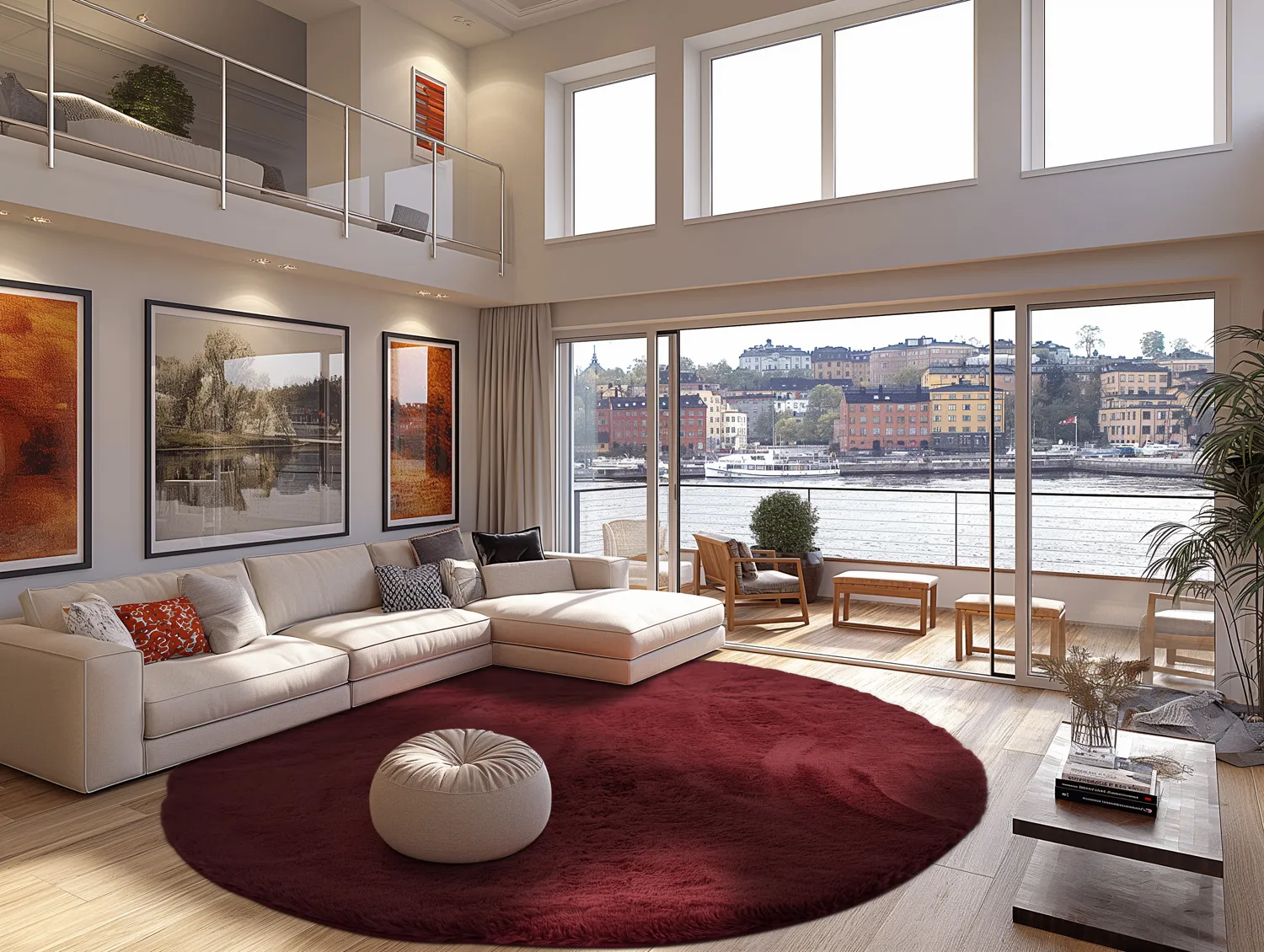 Tappeti rotondi - Cloud Super Soft (rosso)