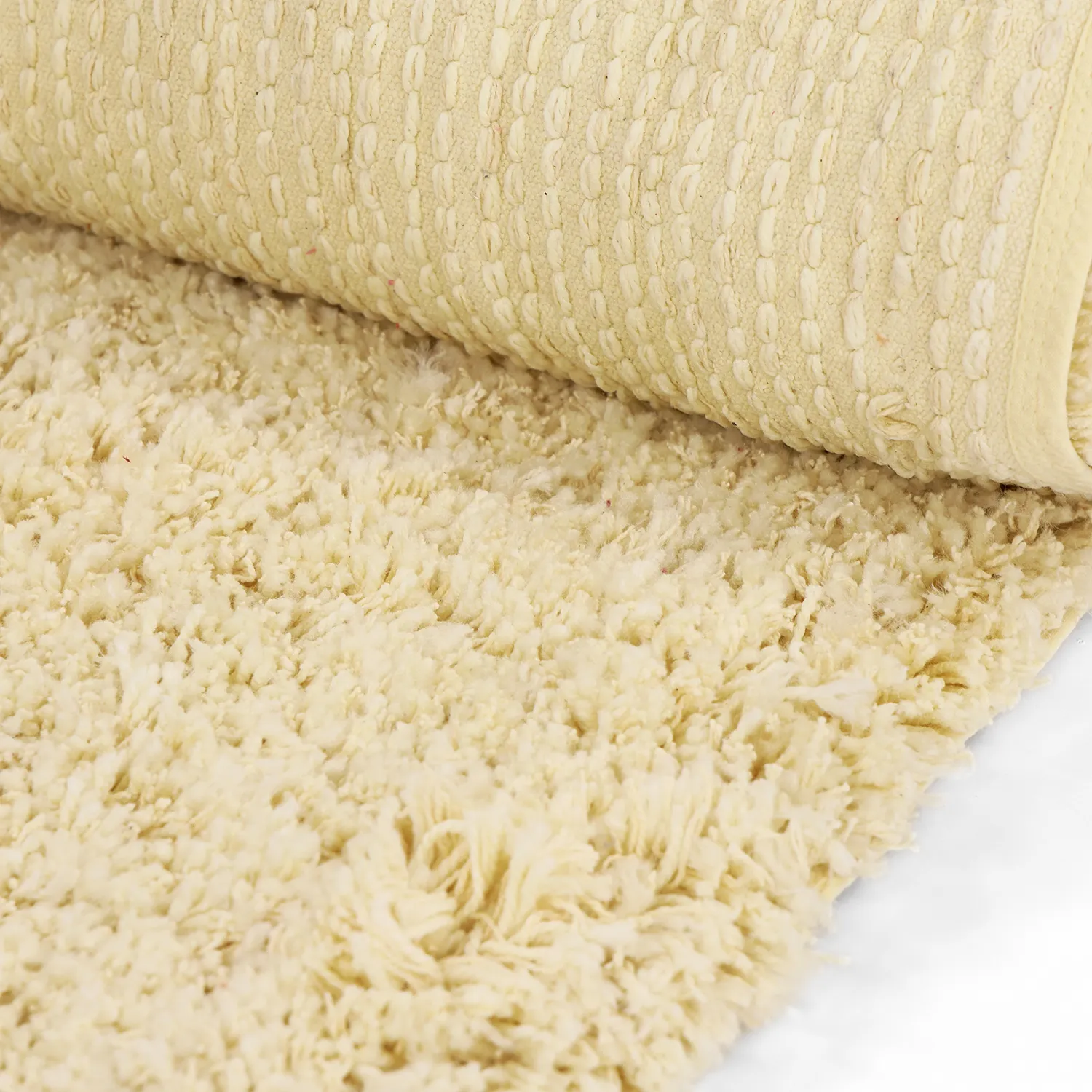 Tappeto A Pelo Lungo - Combarro Solid Cotton Shaggy (giallo chiaro)