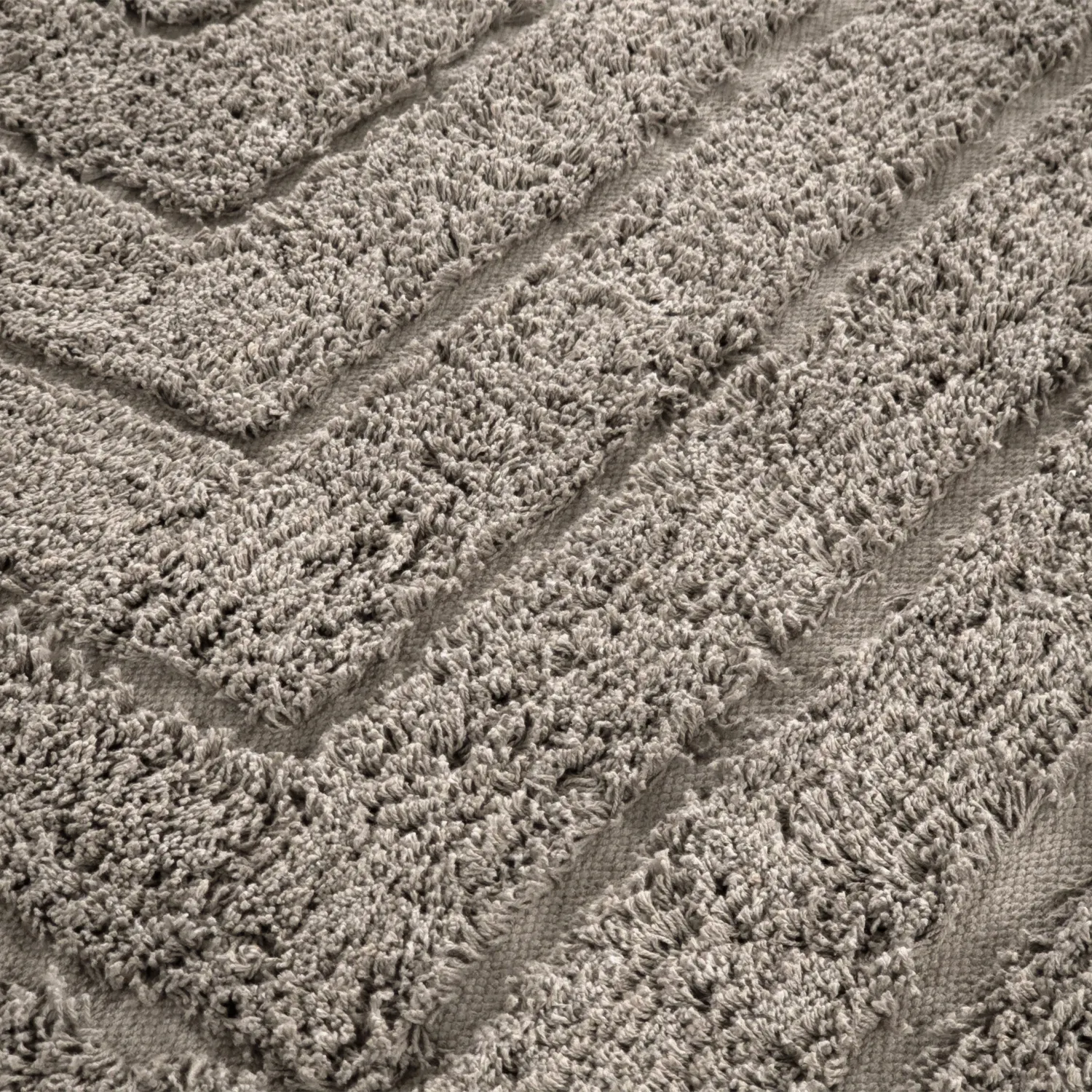 Tappeti rotondi - Conara Natural Cotton Shaggy (tortora)