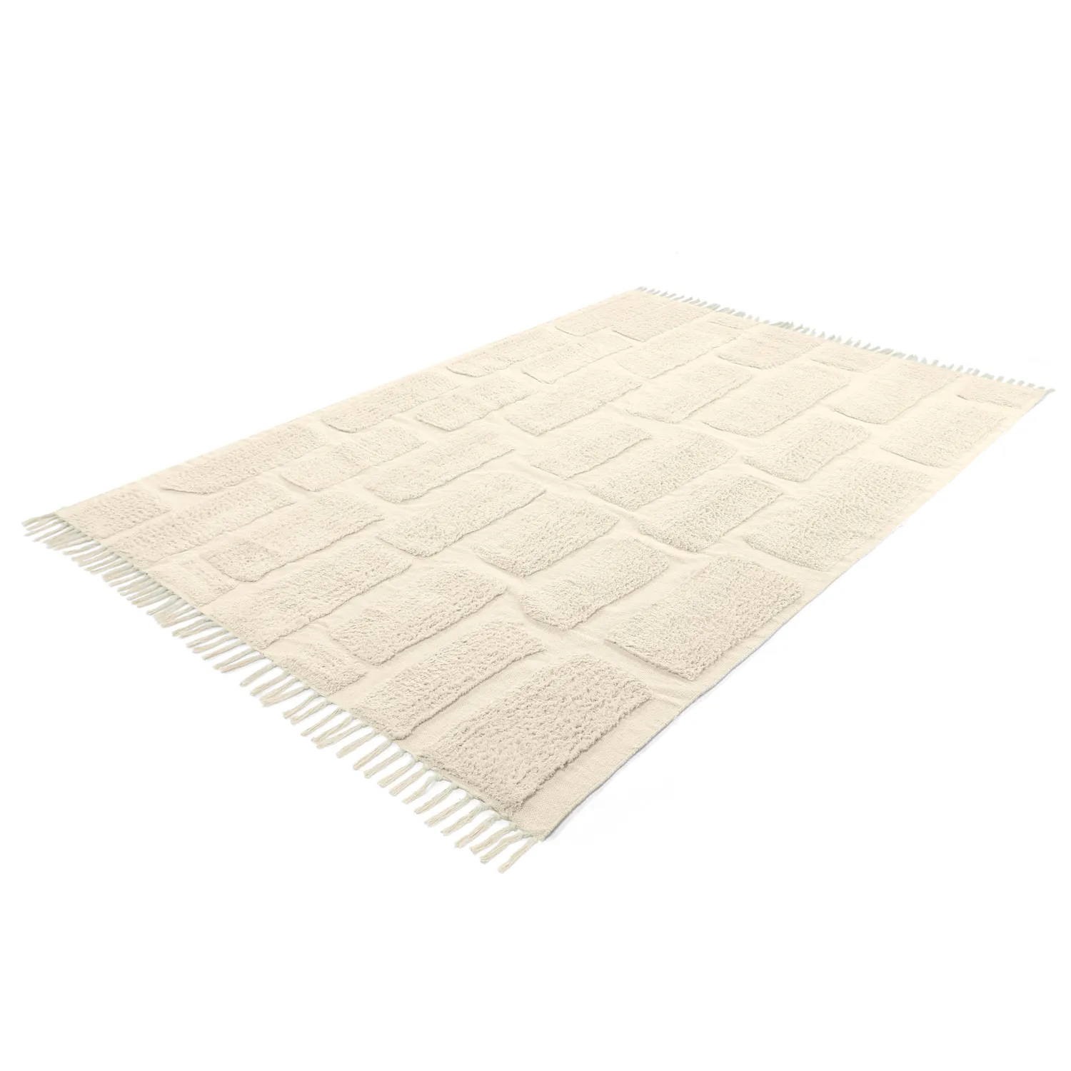 Tappeto A Pelo Lungo - Cyrus Natural Cotton Shaggy (beige)