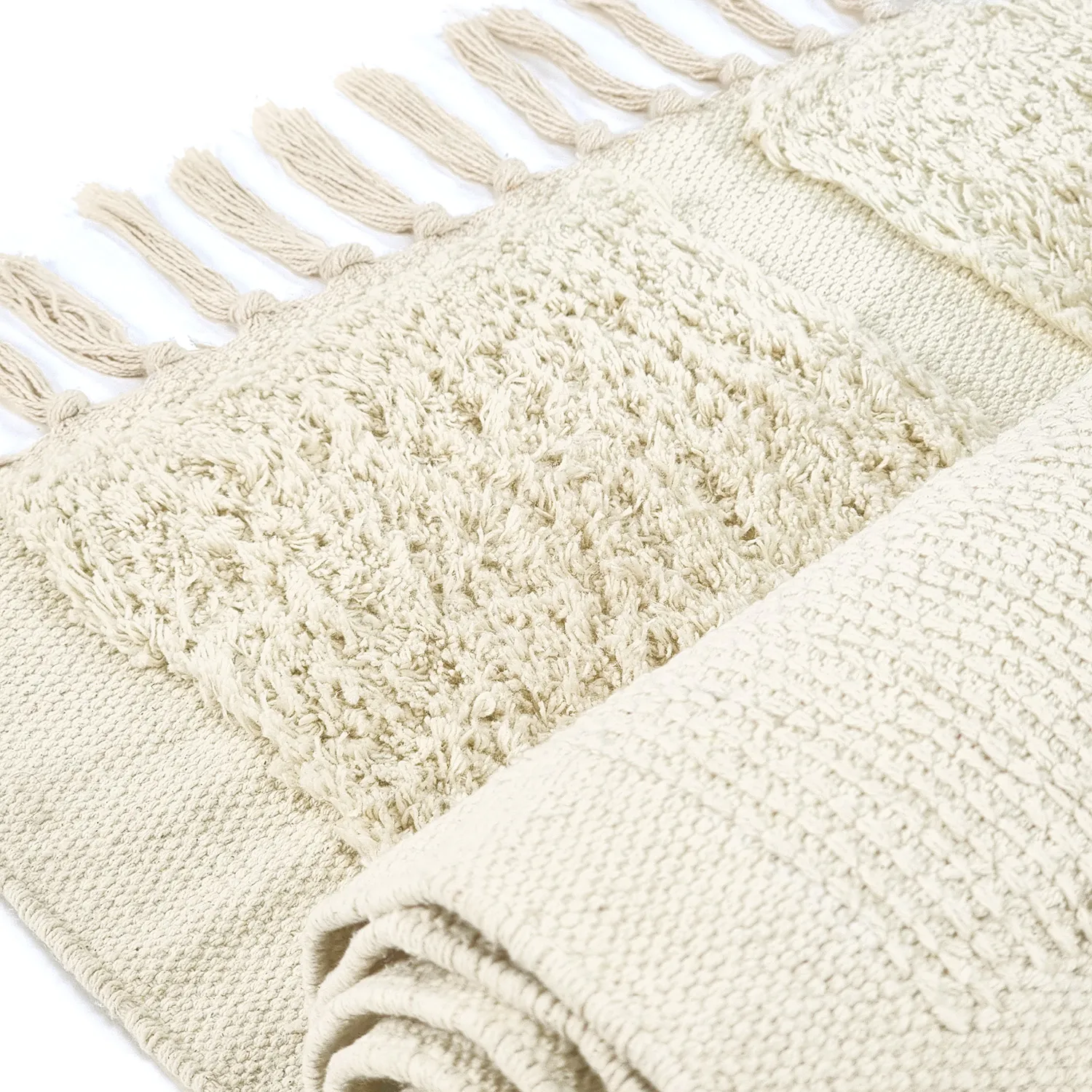 Tappeto A Pelo Lungo - Cyrus Natural Cotton Shaggy (beige)