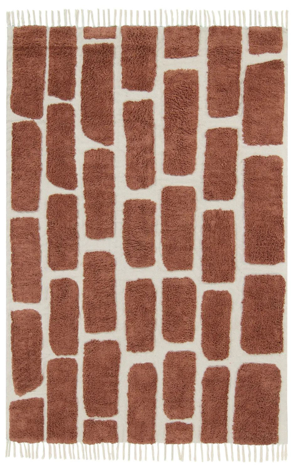 Tappeto A Pelo Lungo - Cyrus Natural Cotton Shaggy (marrone)