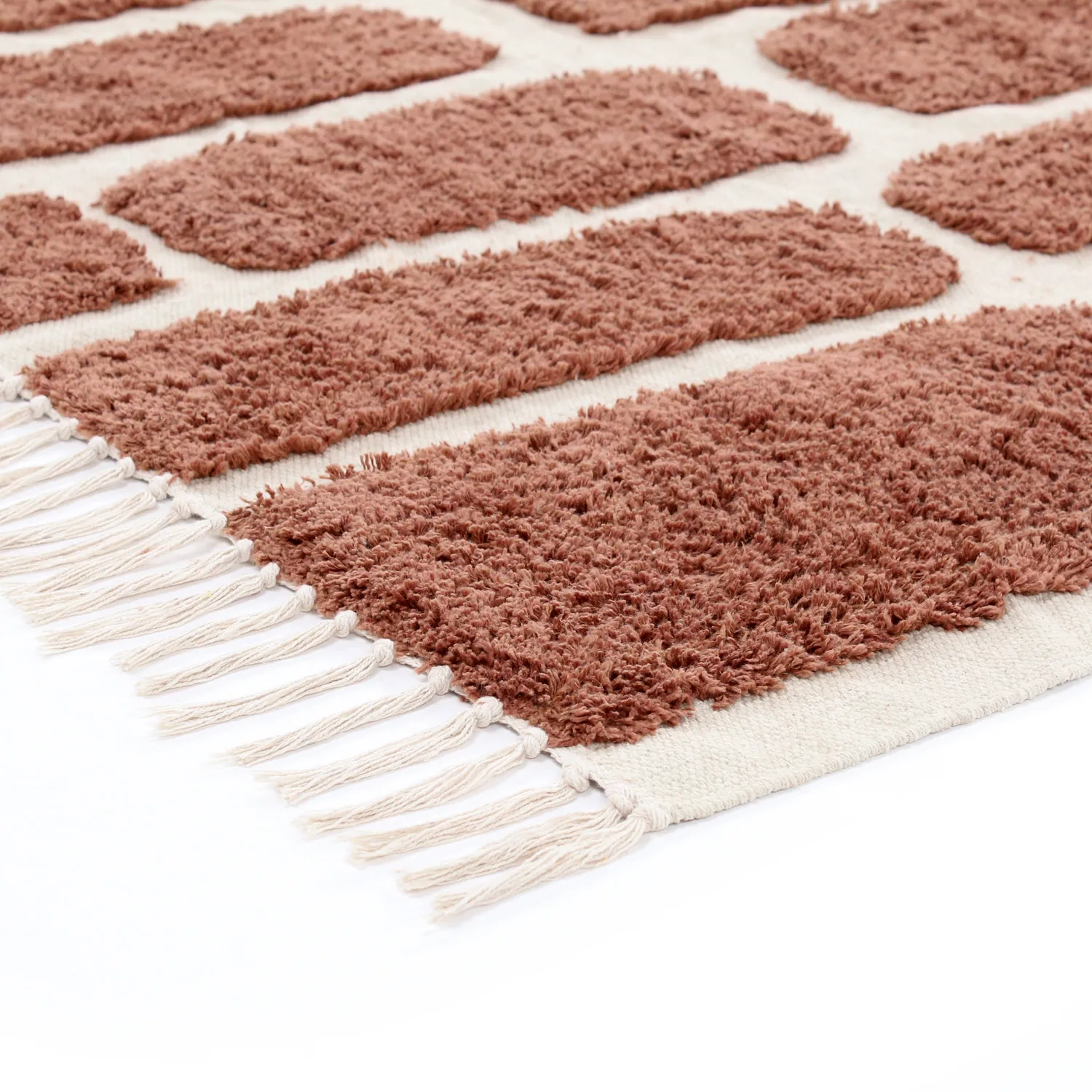 Tappeto A Pelo Lungo - Cyrus Natural Cotton Shaggy (marrone)