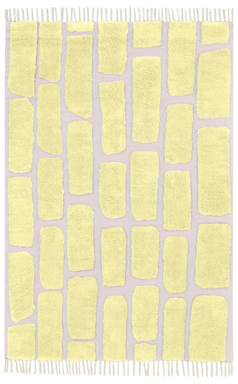 Tappeto A Pelo Lungo - Cyrus Natural Cotton Shaggy (giallo)