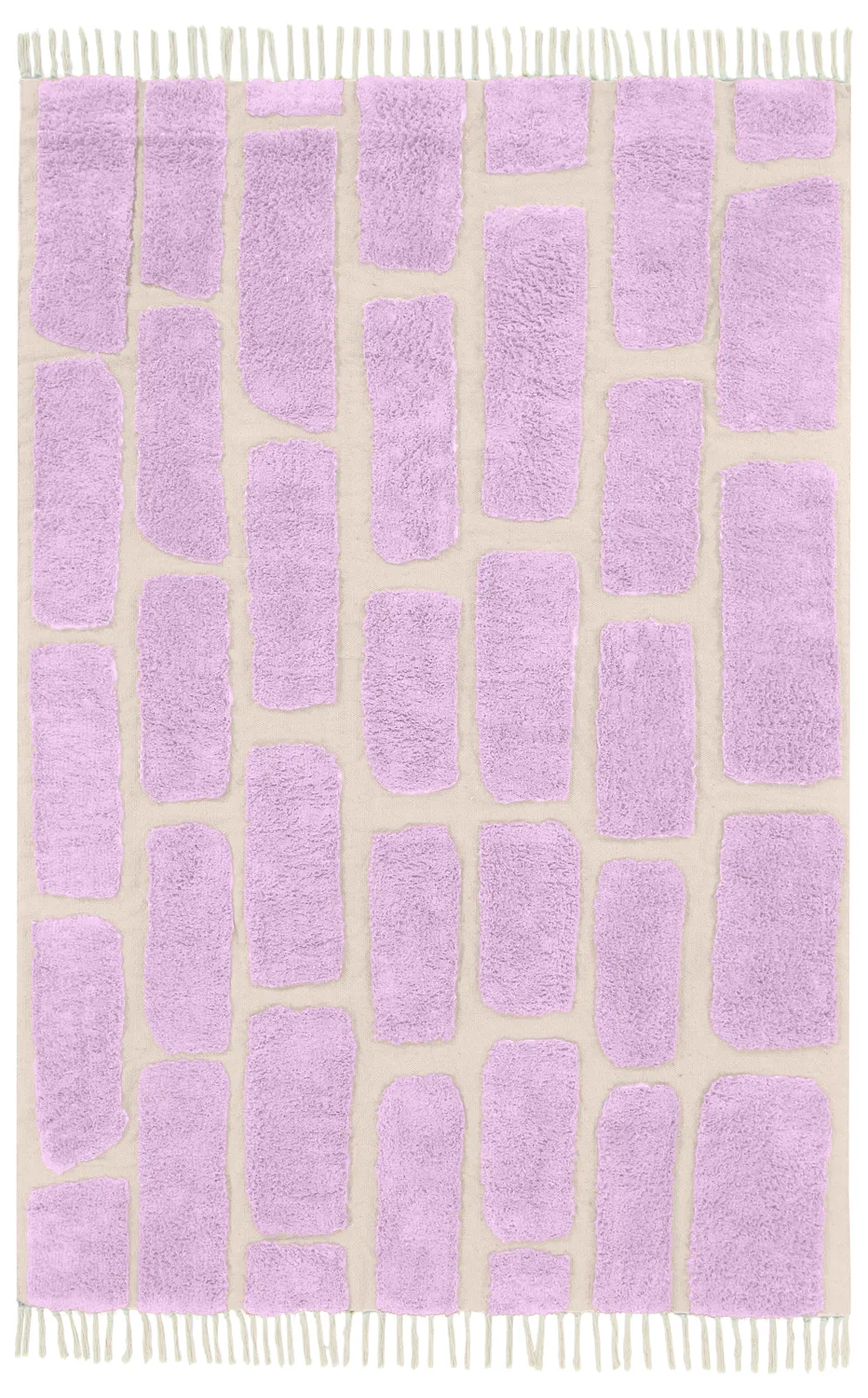 Tappeto A Pelo Lungo - Cyrus Natural Cotton Shaggy (viola)