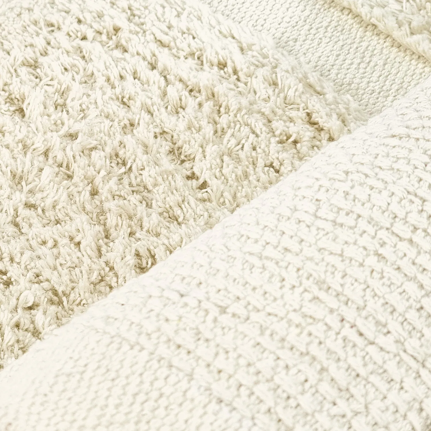 Tappeto rotondo - Cyrus Natural Cotton Shaggy (beige)