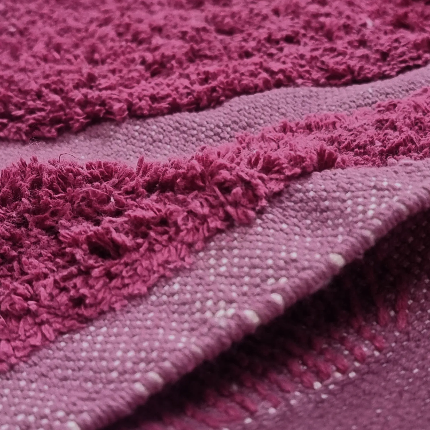 Tappeto A Pelo Lungo - Cyrus Natural Cotton Shaggy (rosso)