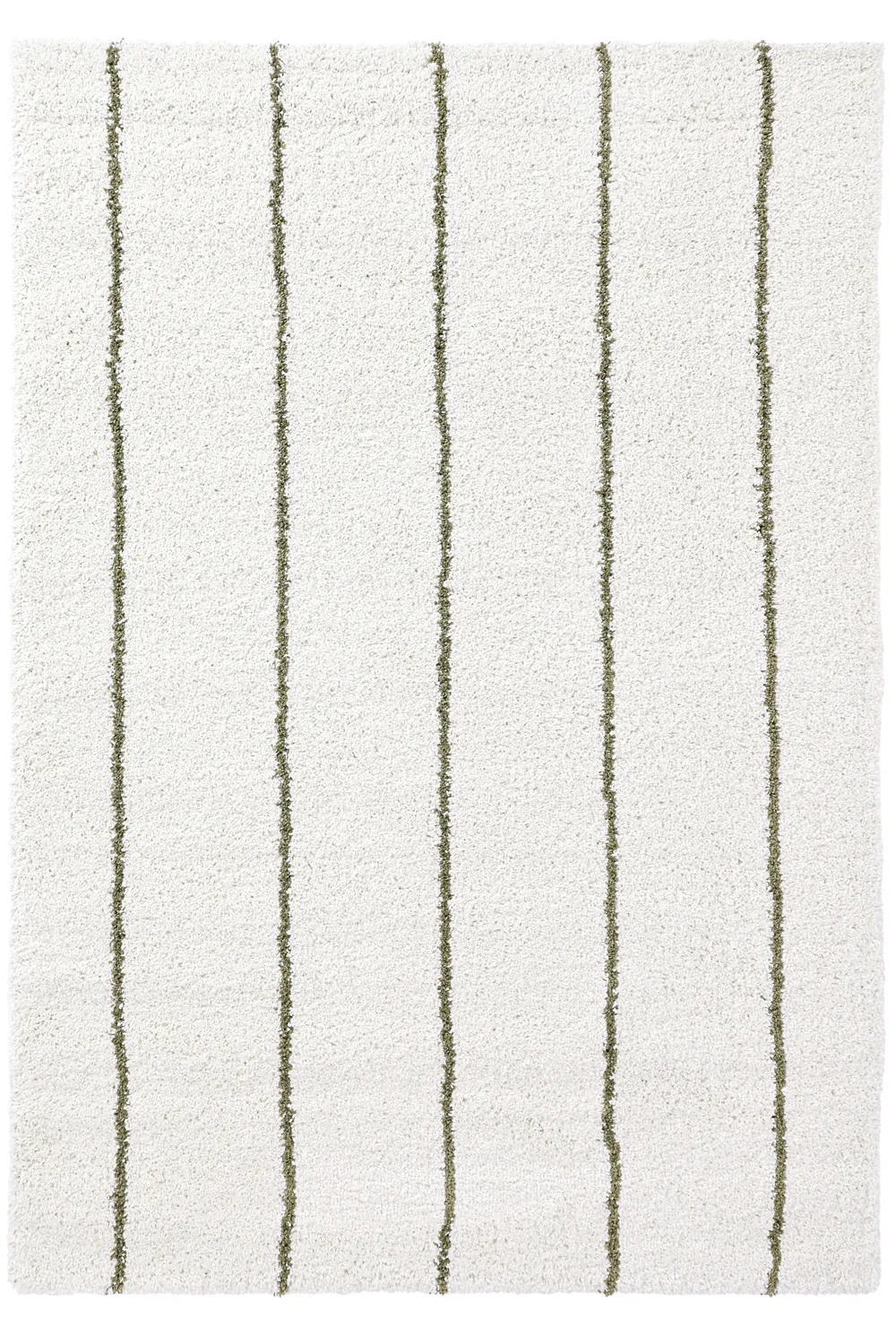 Tappeto A Pelo Lungo - Eze (bianco/verde)