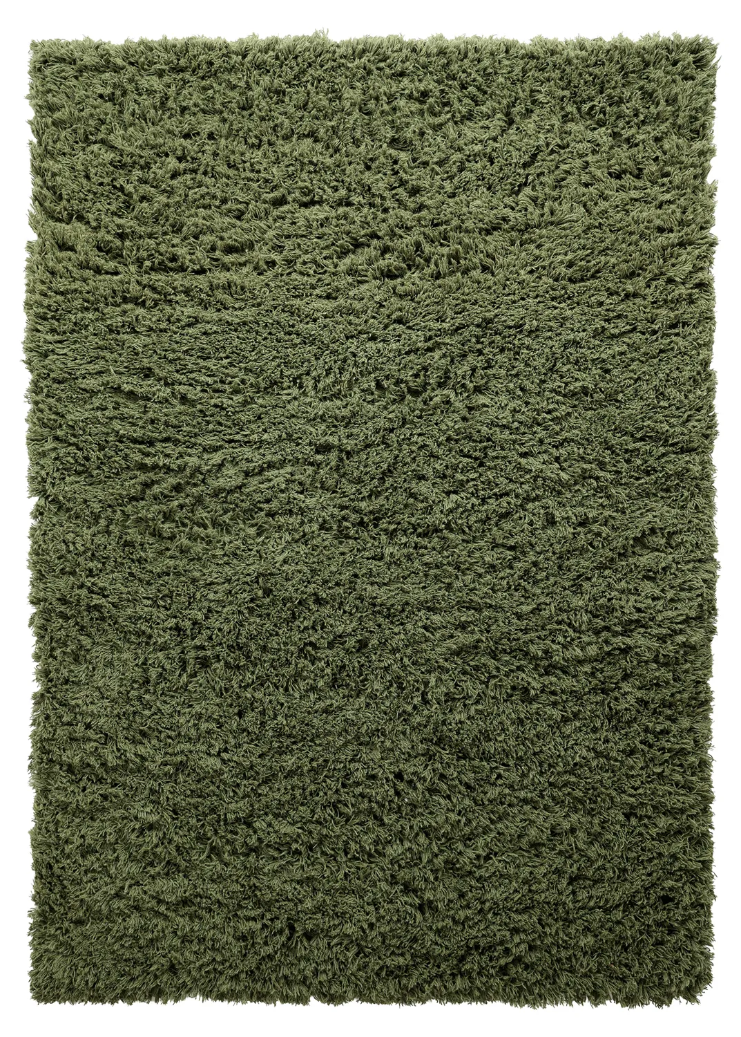 Tappeto A Pelo Lungo - Fassale Hand Woven Wool Shaggy (verde muschio)