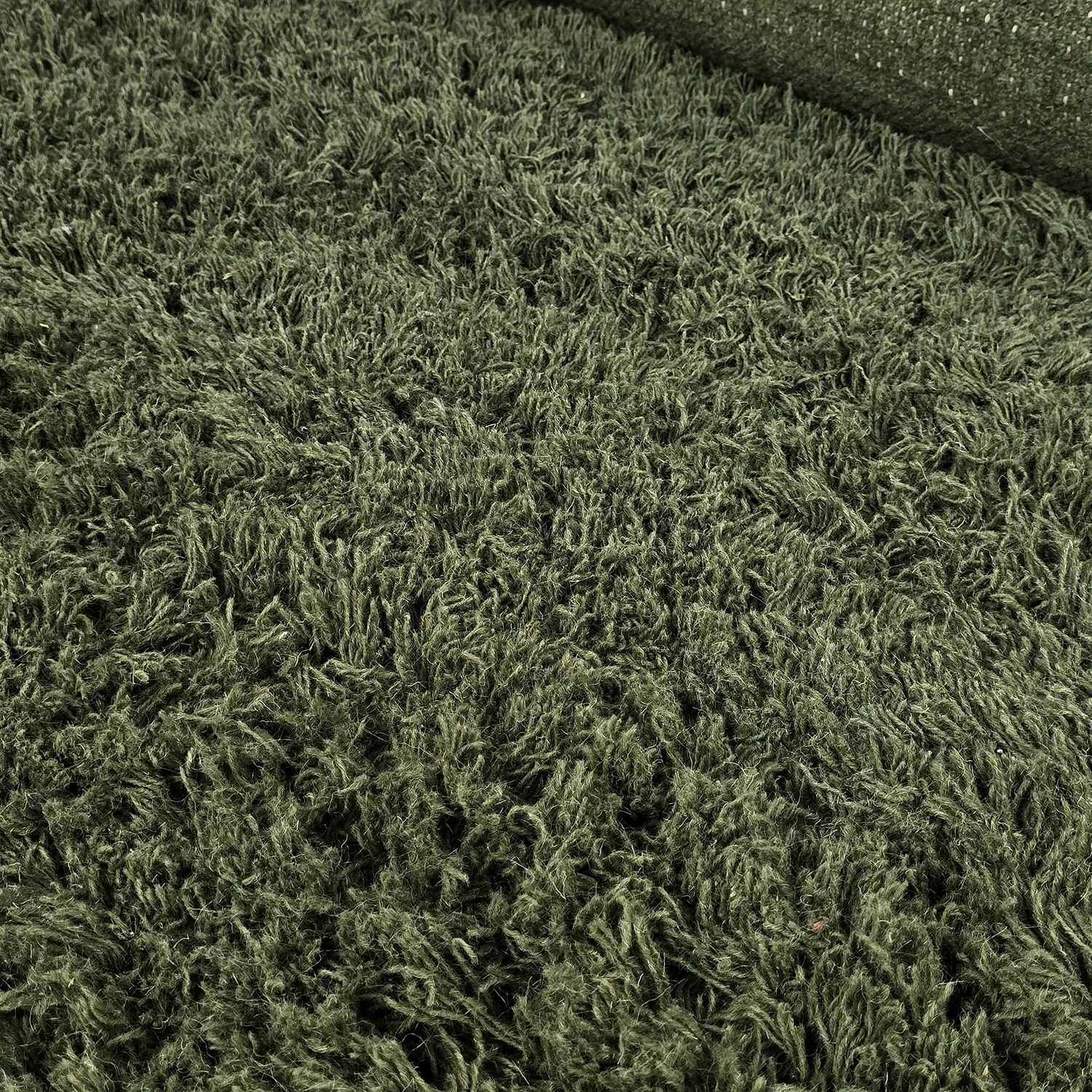 Tappeto A Pelo Lungo - Fassale Hand Woven Wool Shaggy (verde muschio)
