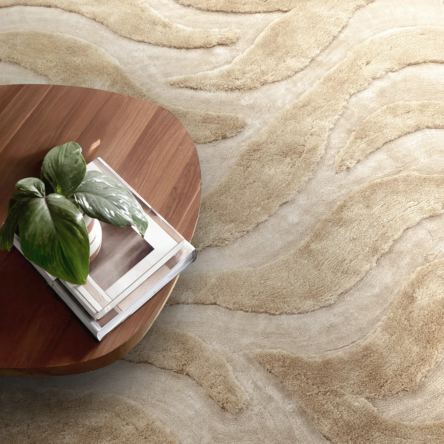 Tappeto A Pelo Lungo - Fergana (crema/beige)