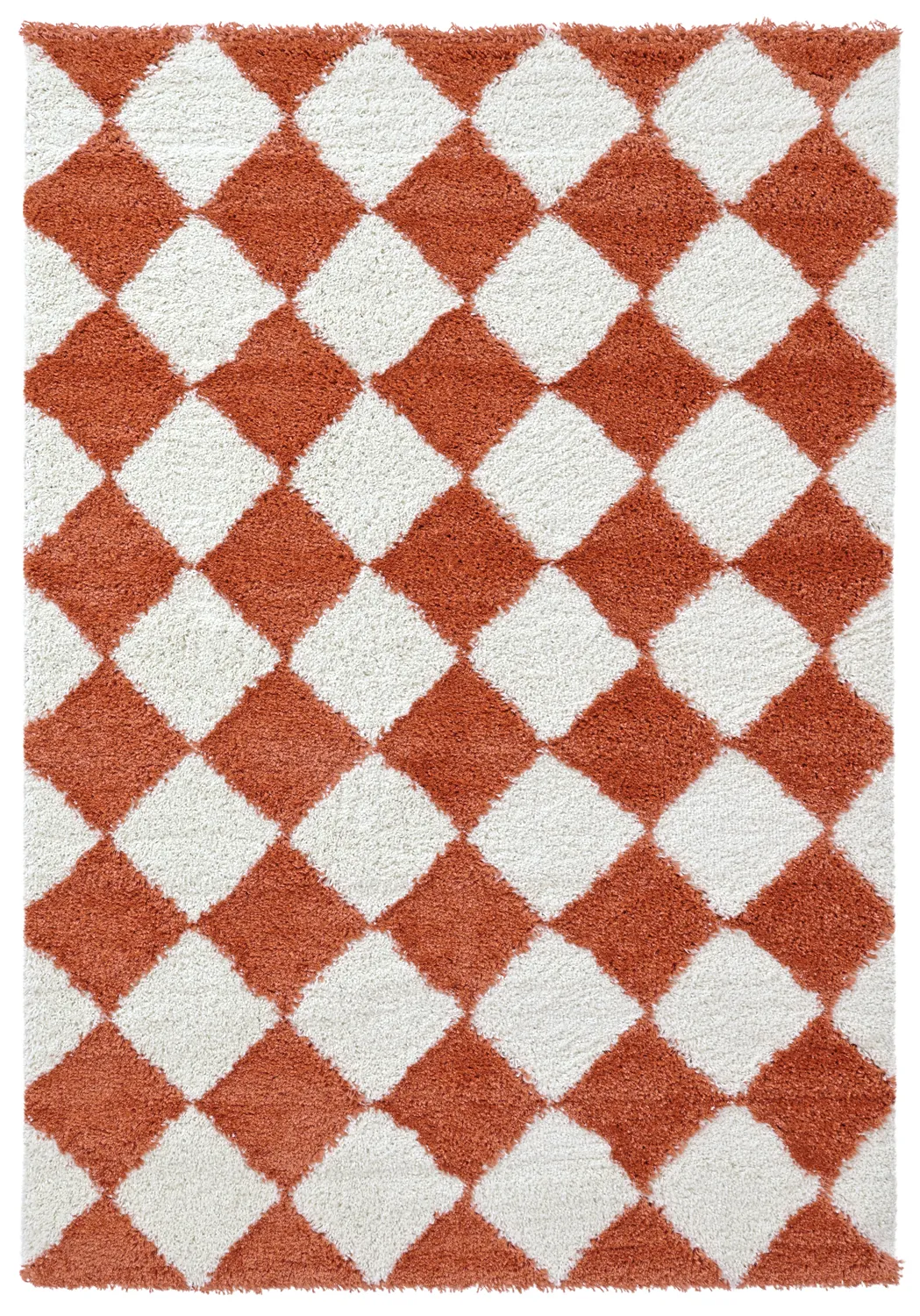 Tappeto A Pelo Lungo - Albi (bianco/arancione)