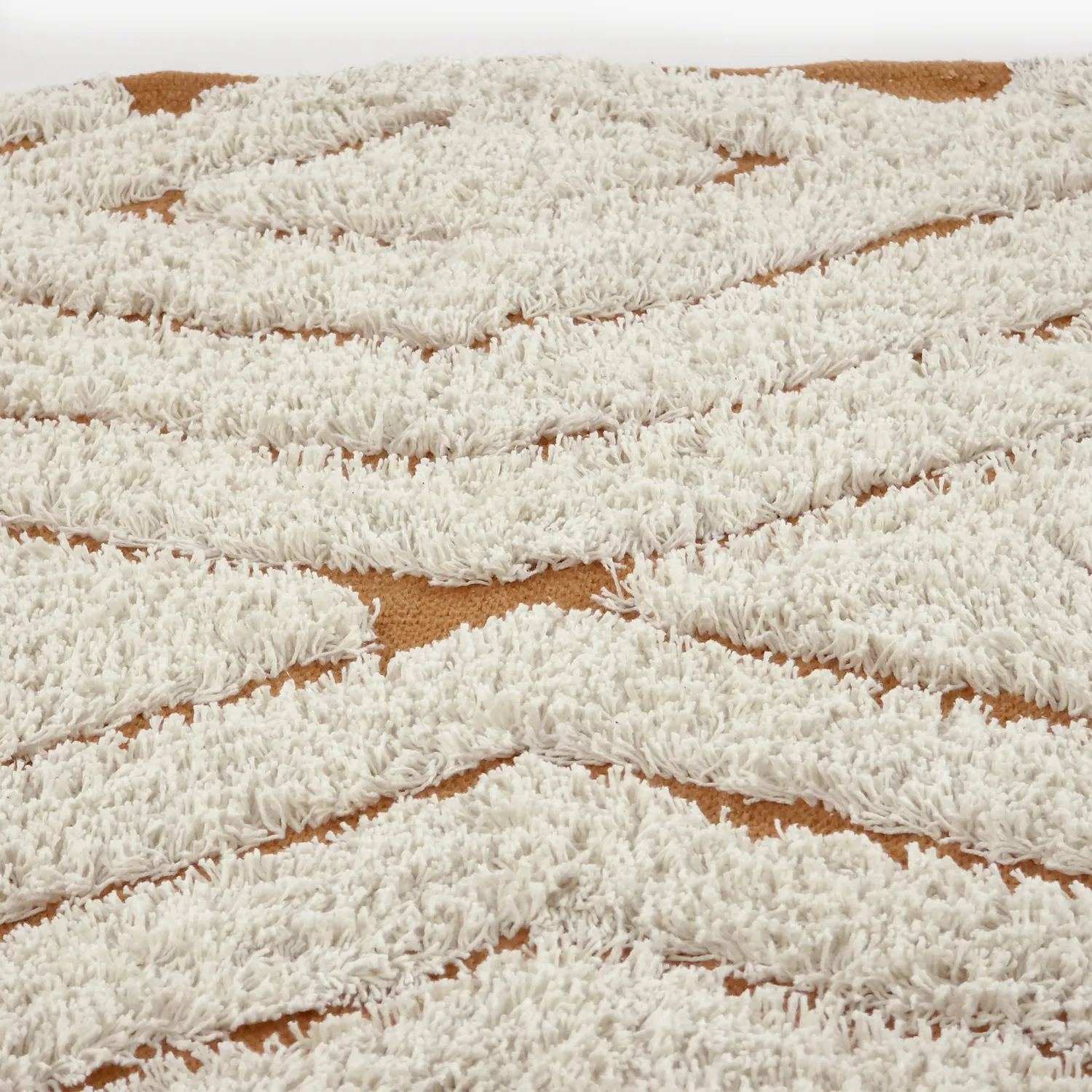 Tappeti rotondi - Holwell Natural Cotton Shaggy (bianco sporco/marrone)