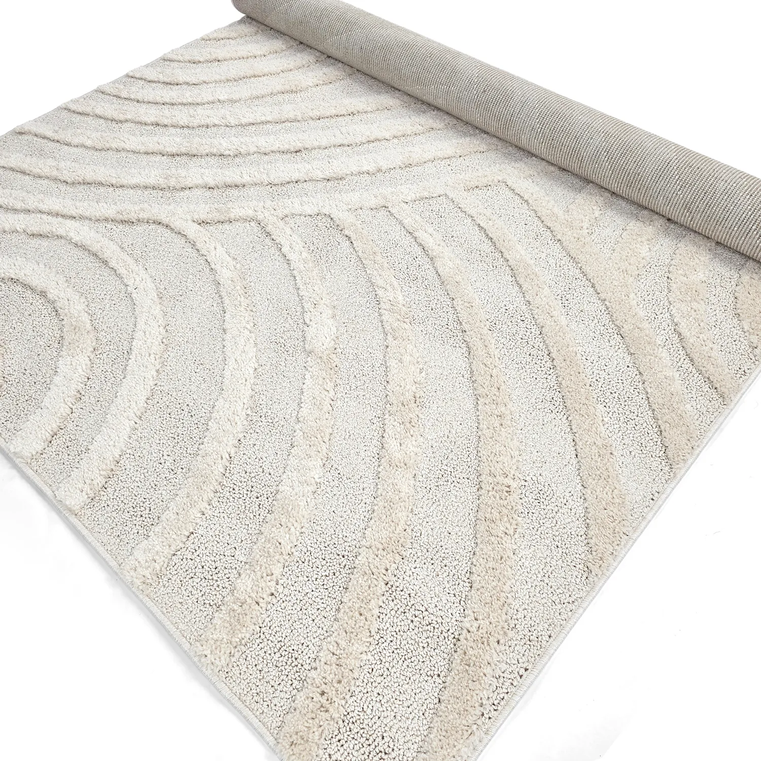 Tappeto A Pelo Lungo - Iwaki (bianco)
